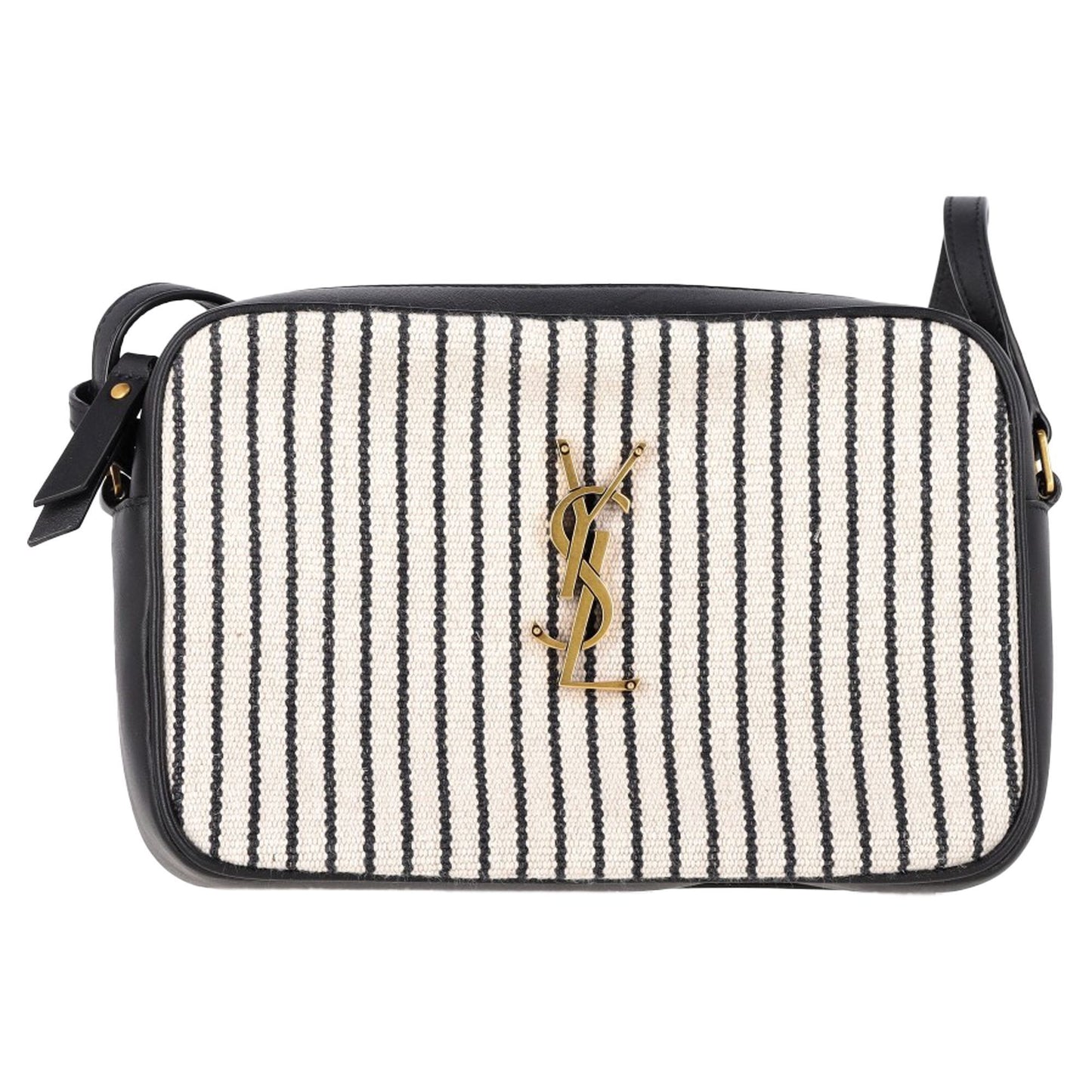 Saint Laurent medium ysl striped camera crossbody bag