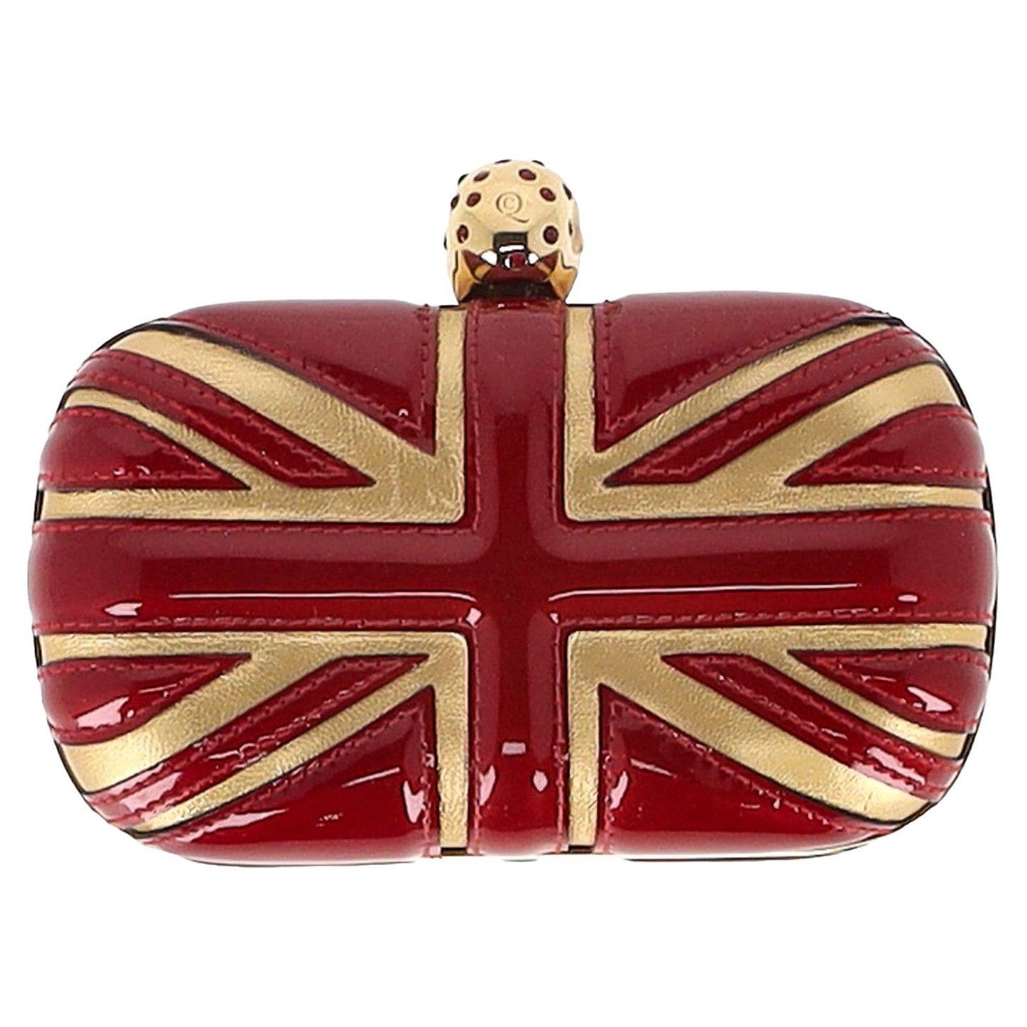 Alexander McQueen skull box clutch bag