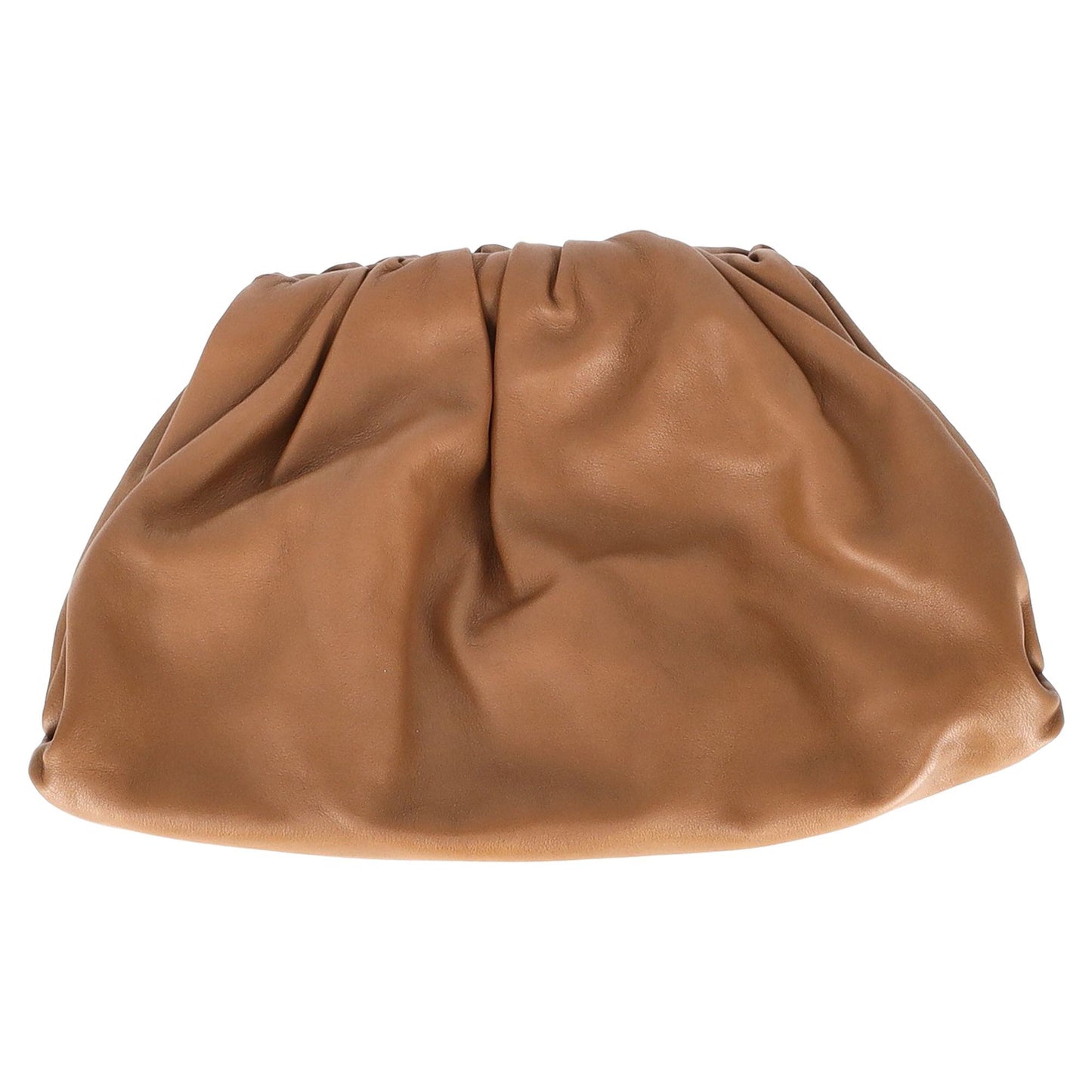 Bottega Veneta brown calfskin leather pouch