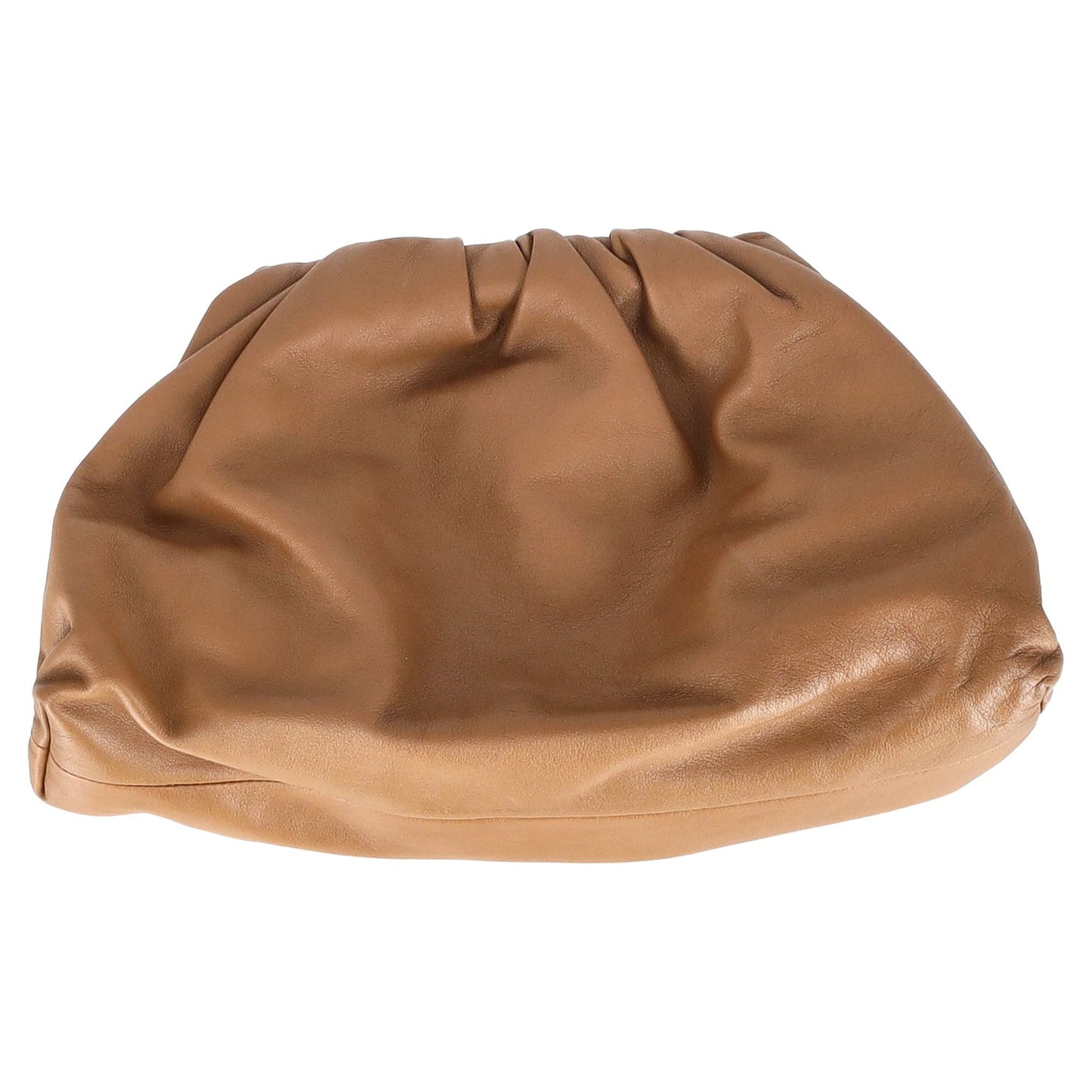 Bottega Veneta brown calfskin leather pouch