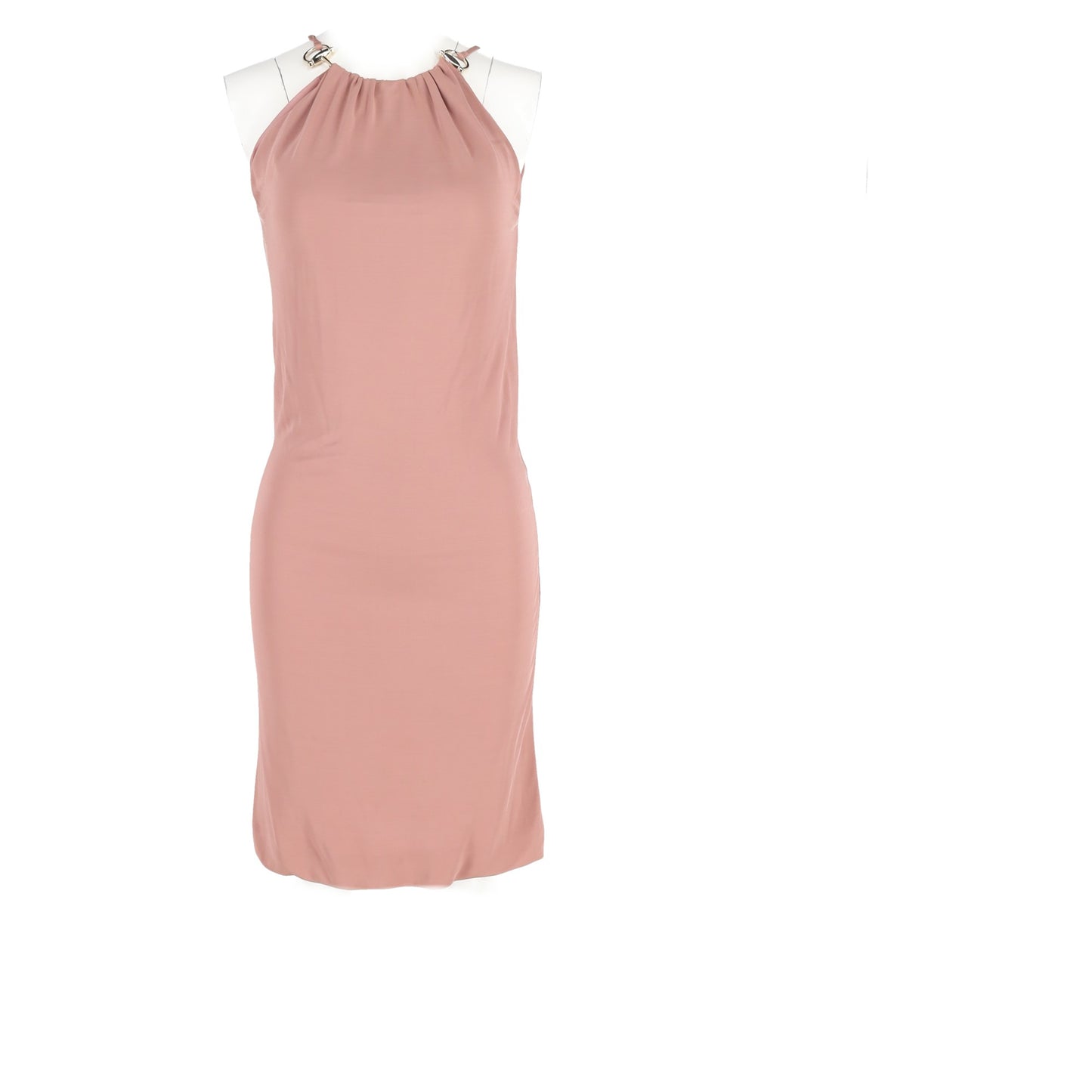 Gucci dress with gold buckles