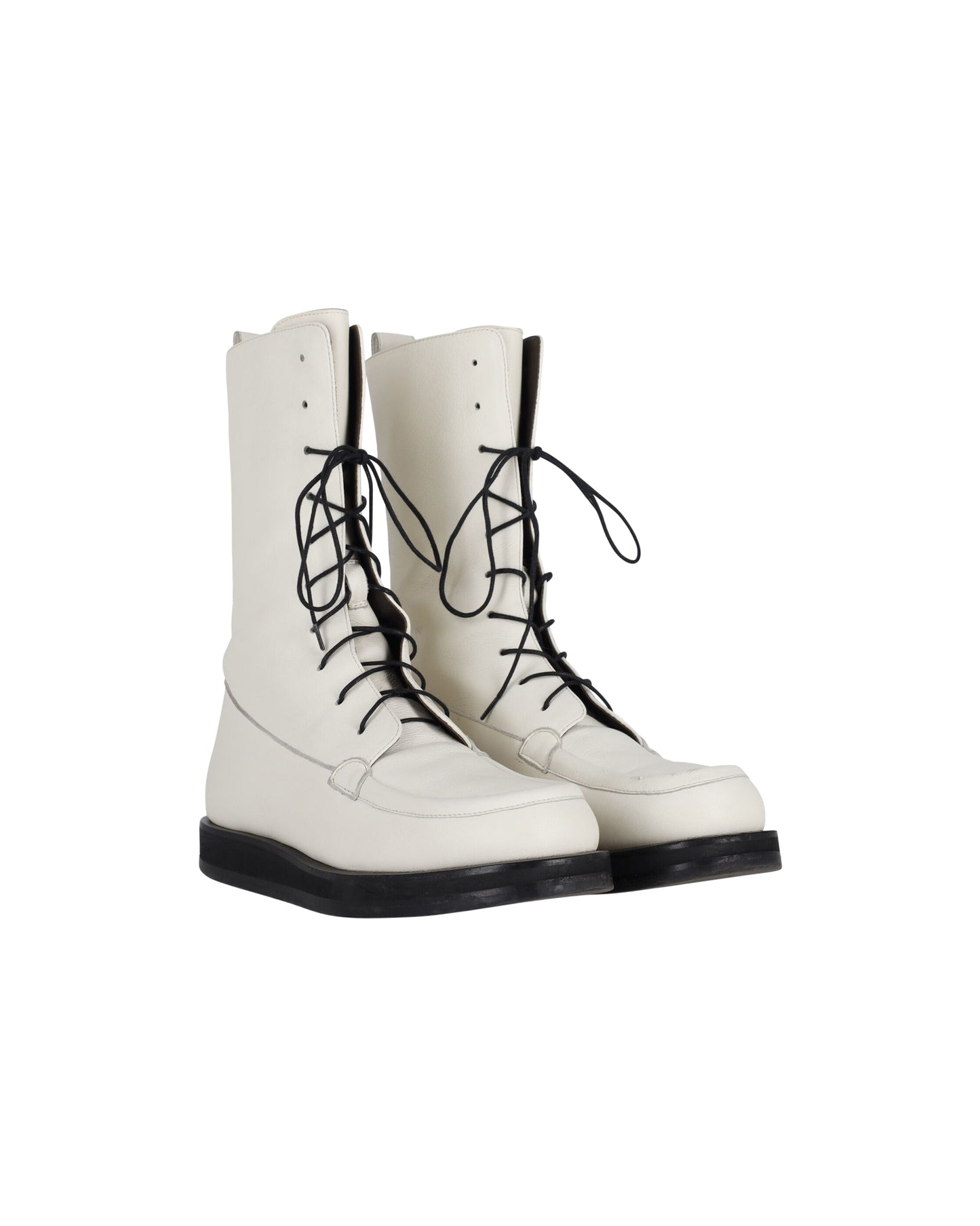The Row patty lace-up combat boots