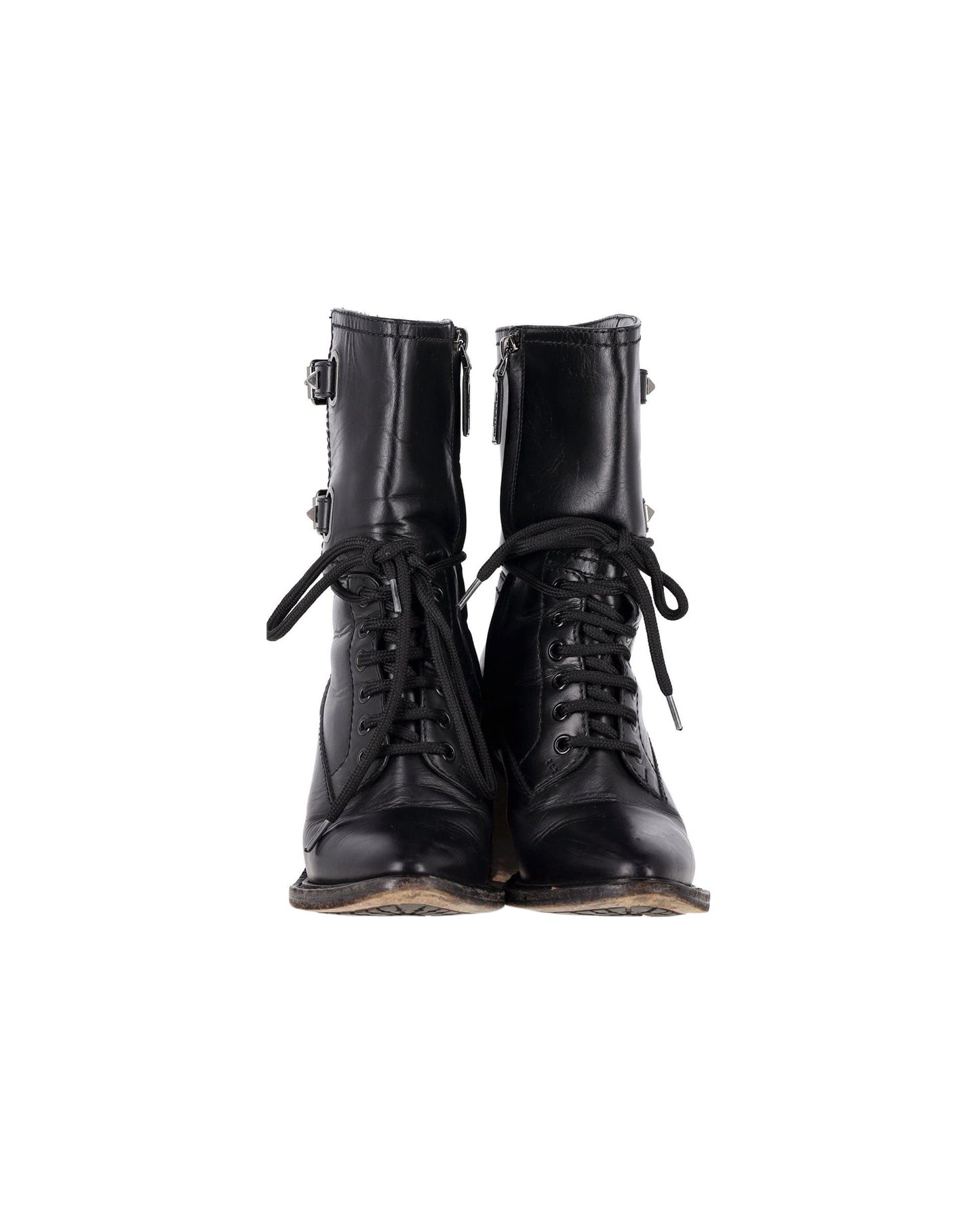 Valentino Garavani double-buckle heeled boots