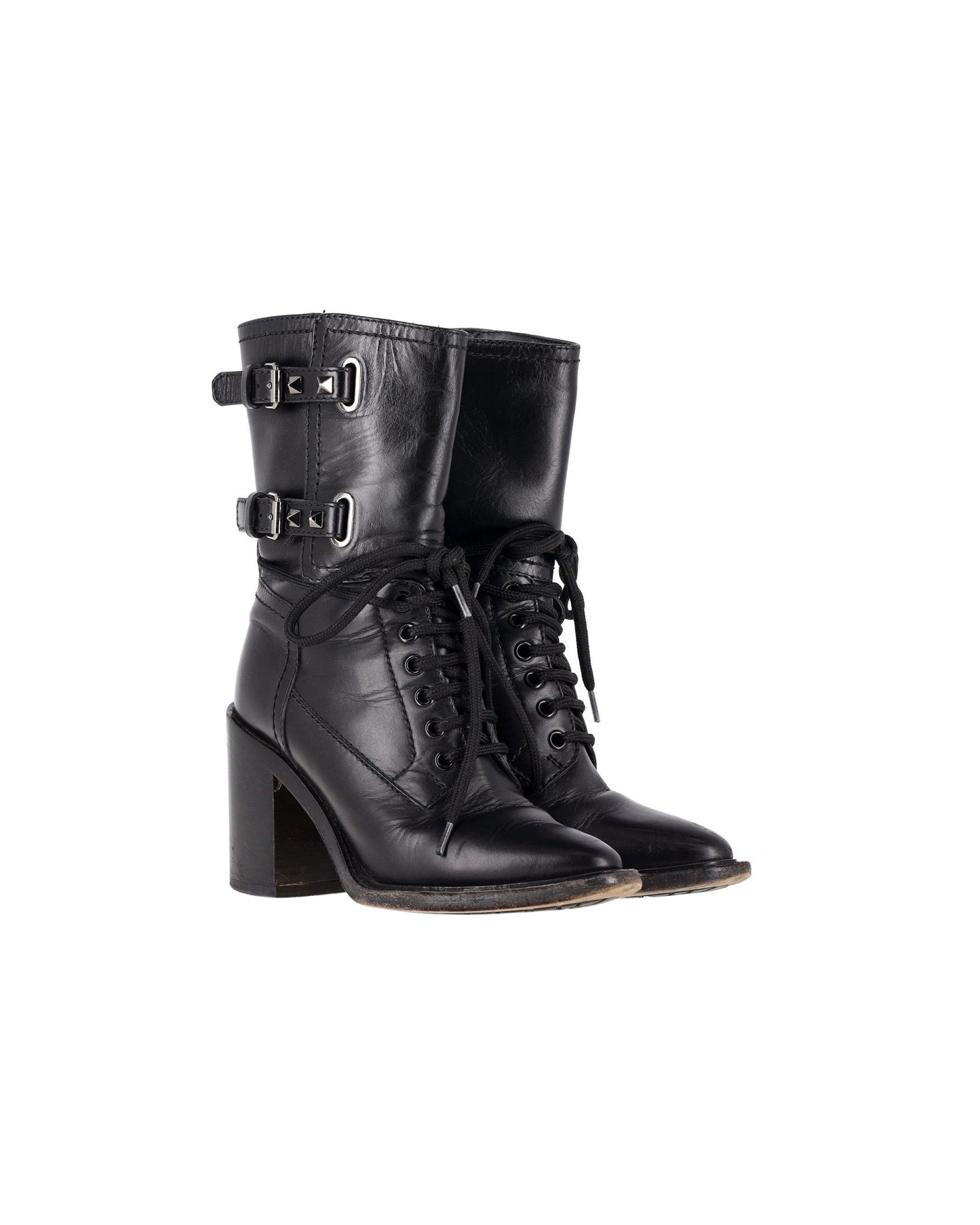 Valentino Garavani double-buckle heeled boots