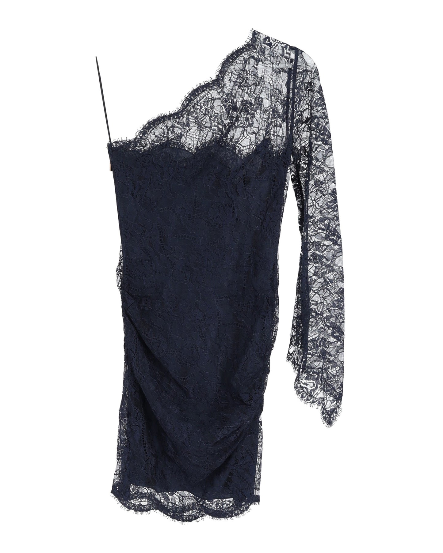 Emilio Pucci shoulder lace mini dress