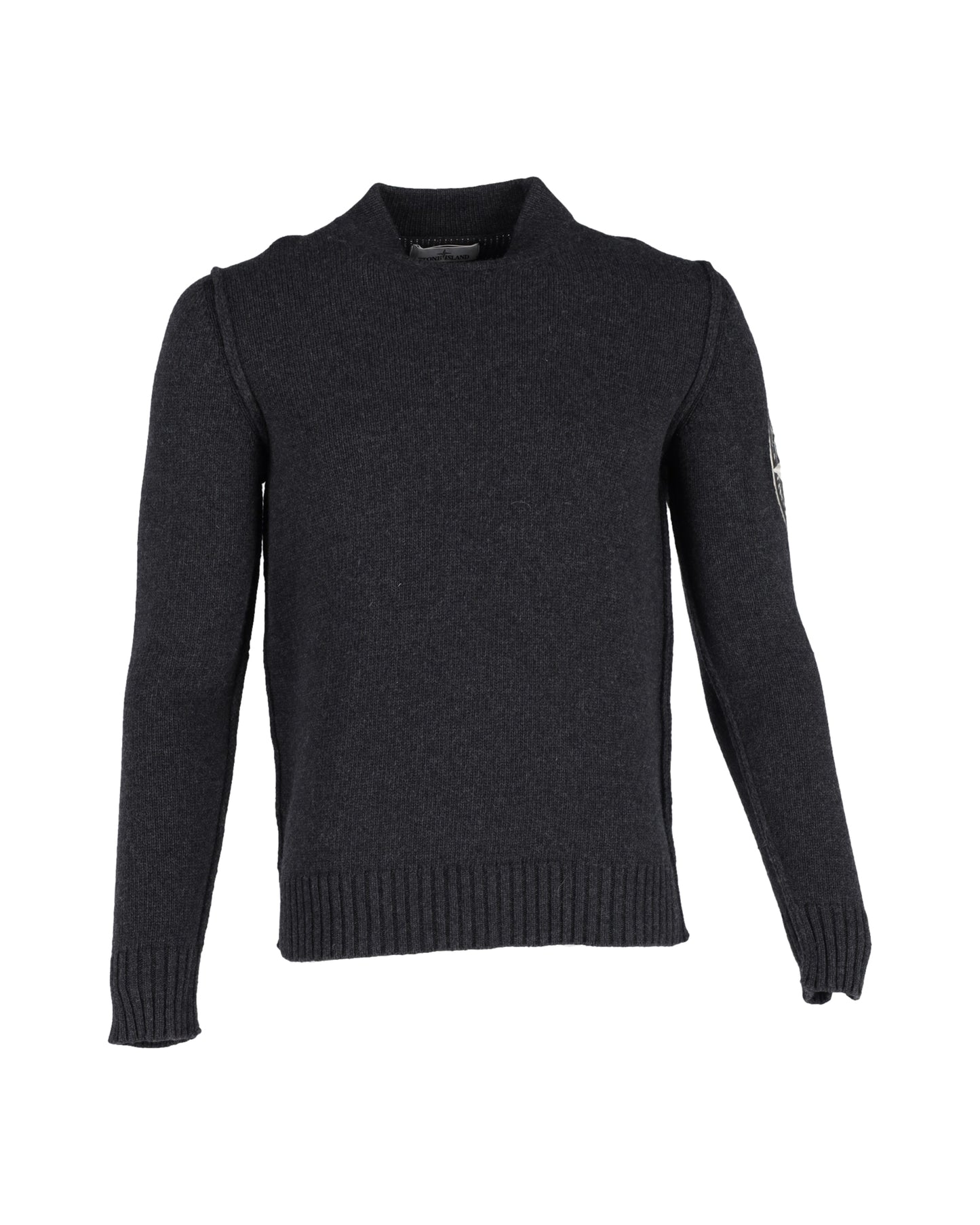 Stone Island logo embroidered sweater