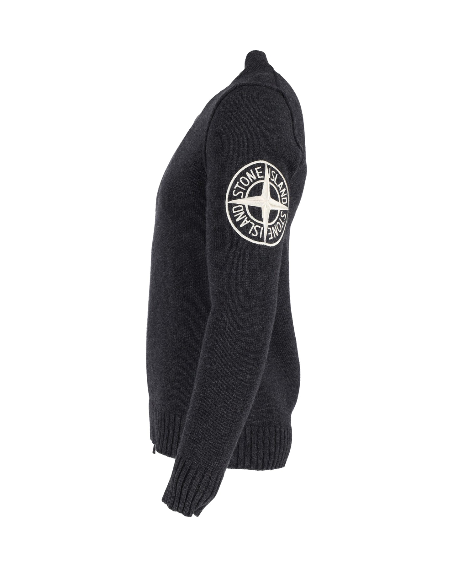 Stone Island logo embroidered sweater