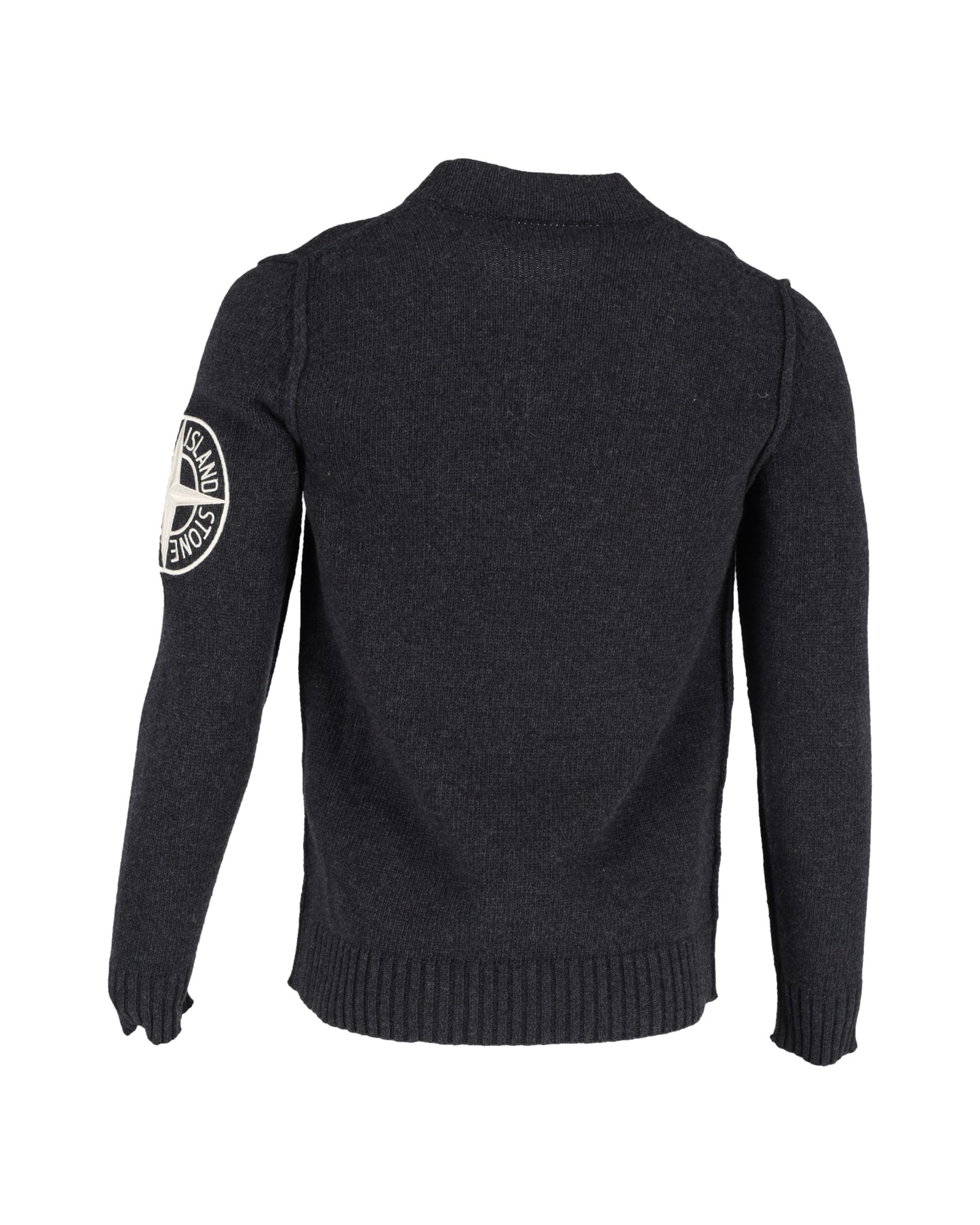 Stone Island logo embroidered sweater