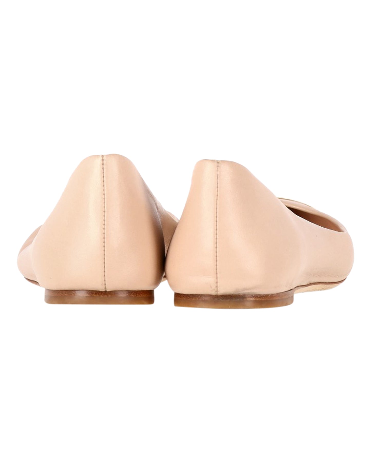 Christian Dior gold tip ballet flats