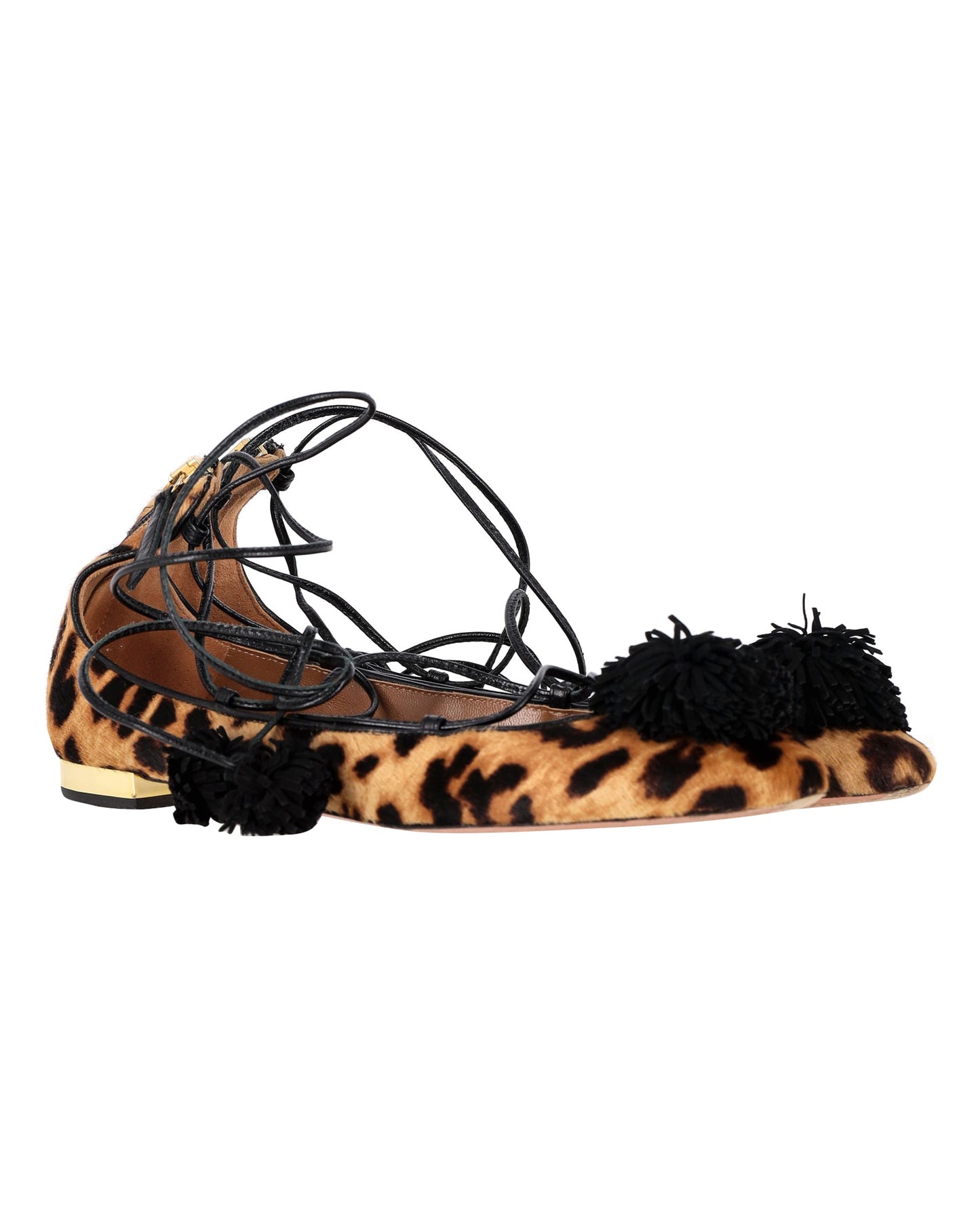 Aquazzura lace-up ballerina flats