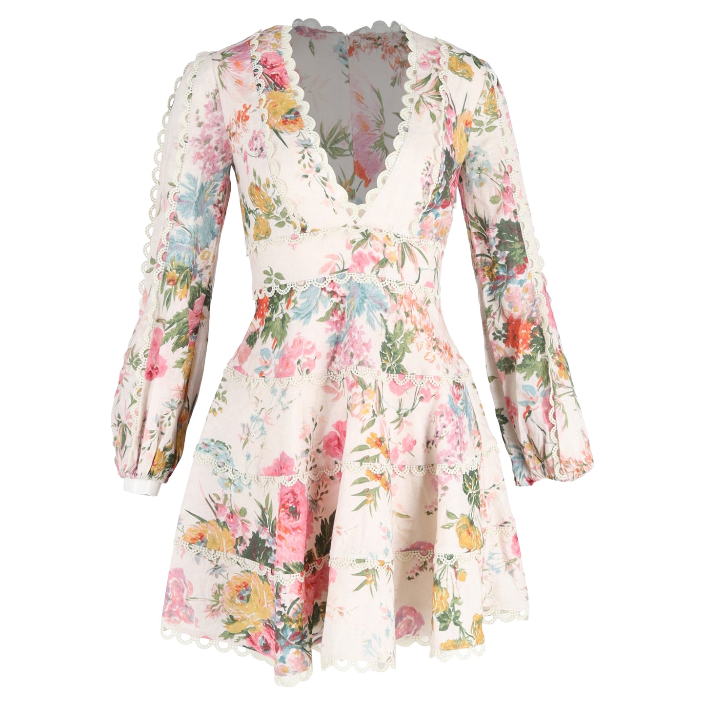 Zimmermann floral mini flared dress