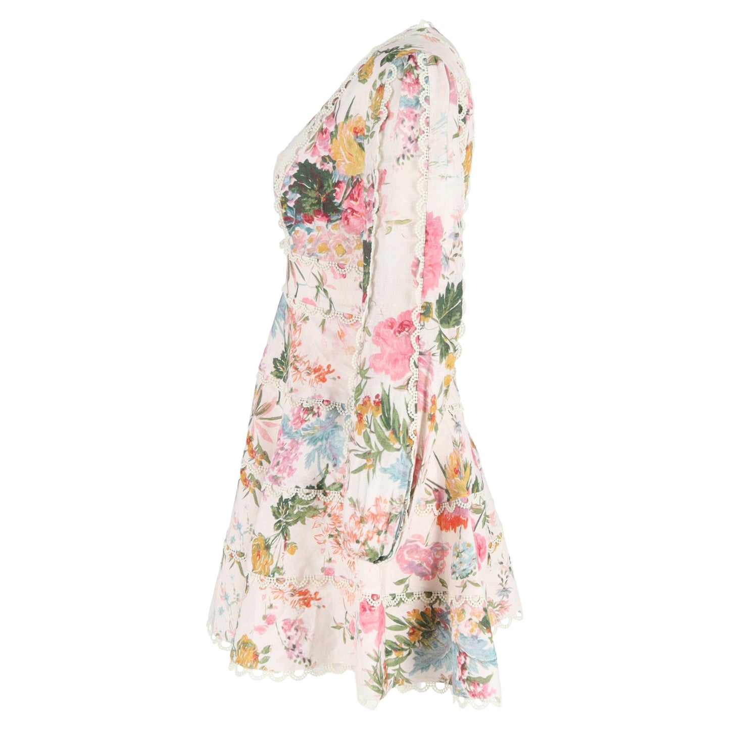 Zimmermann floral mini flared dress