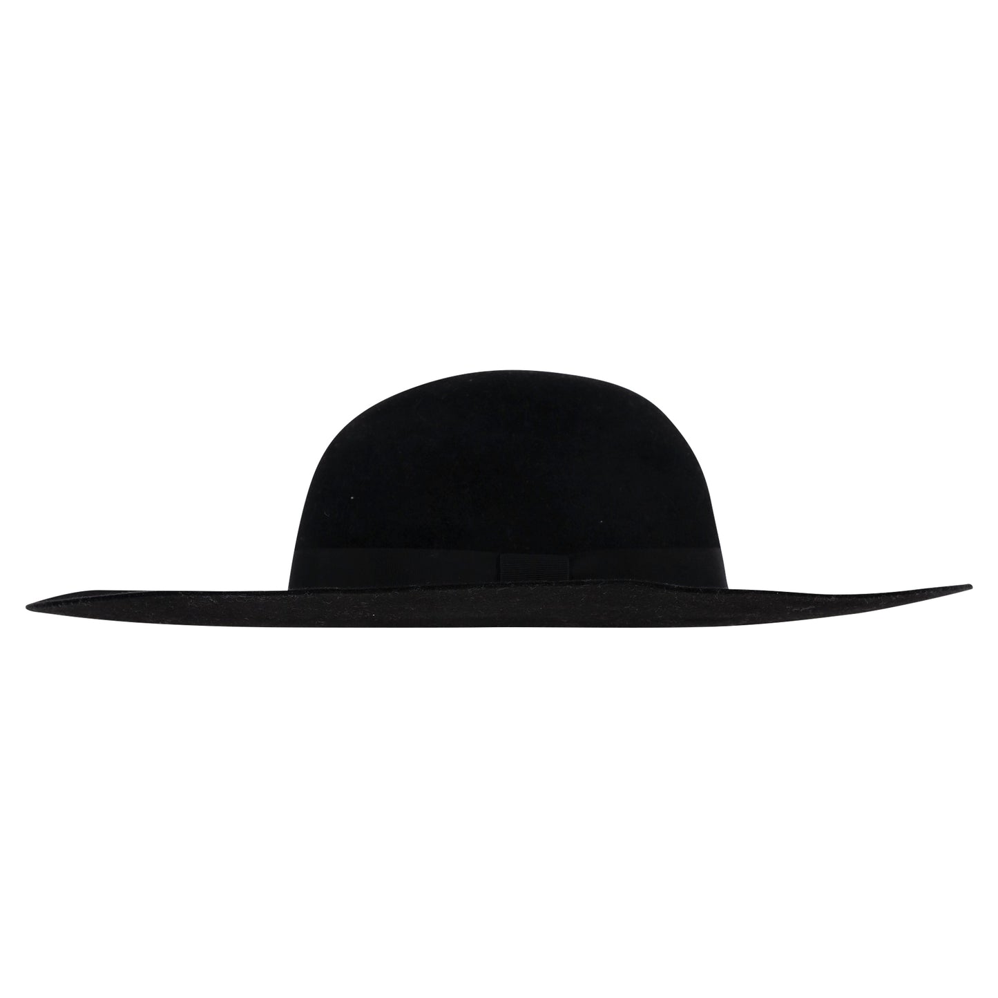 Saint Laurent Ribbon Band Flat Brim Hat