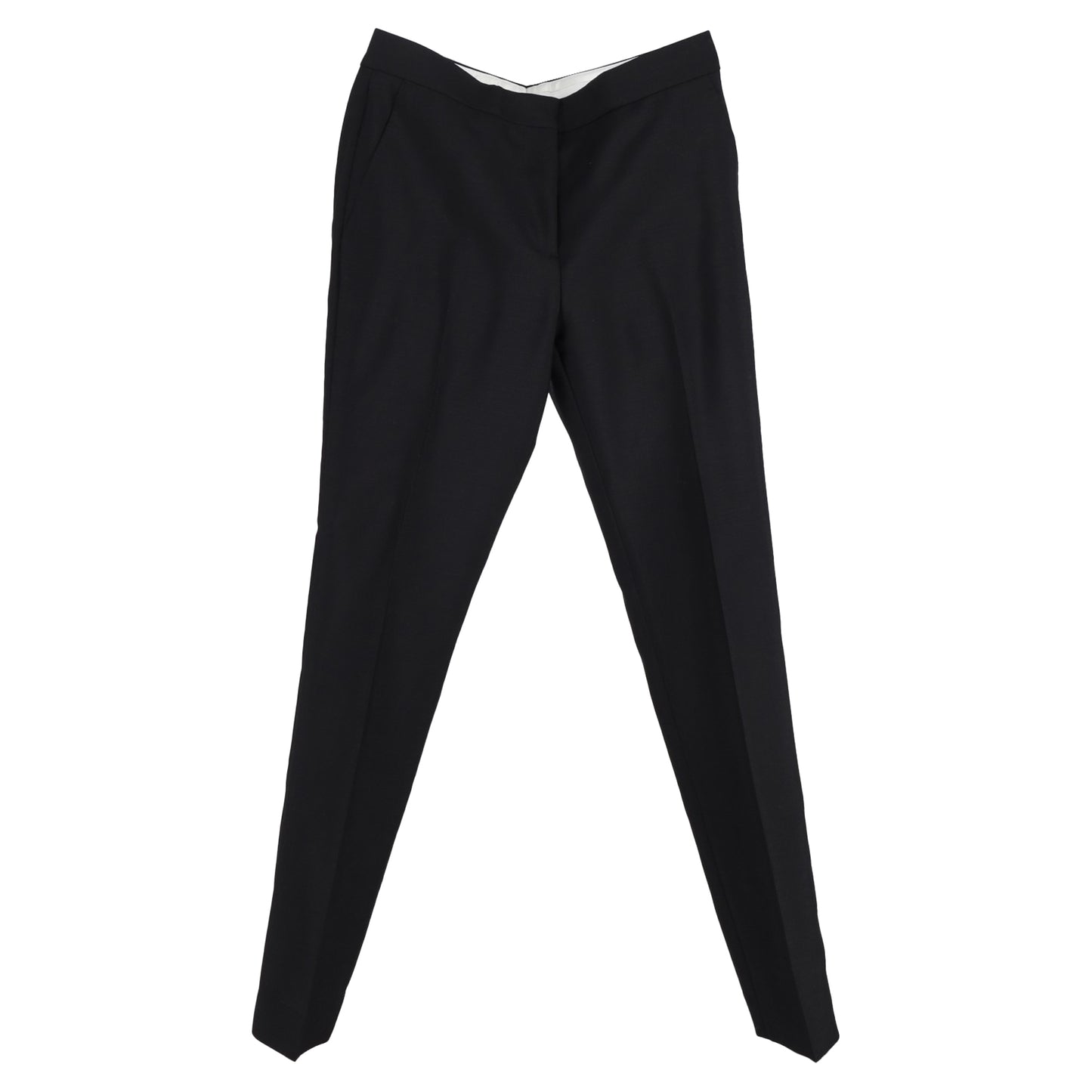 Burberry London Straight-Leg Tailored Trousers in Black Wool