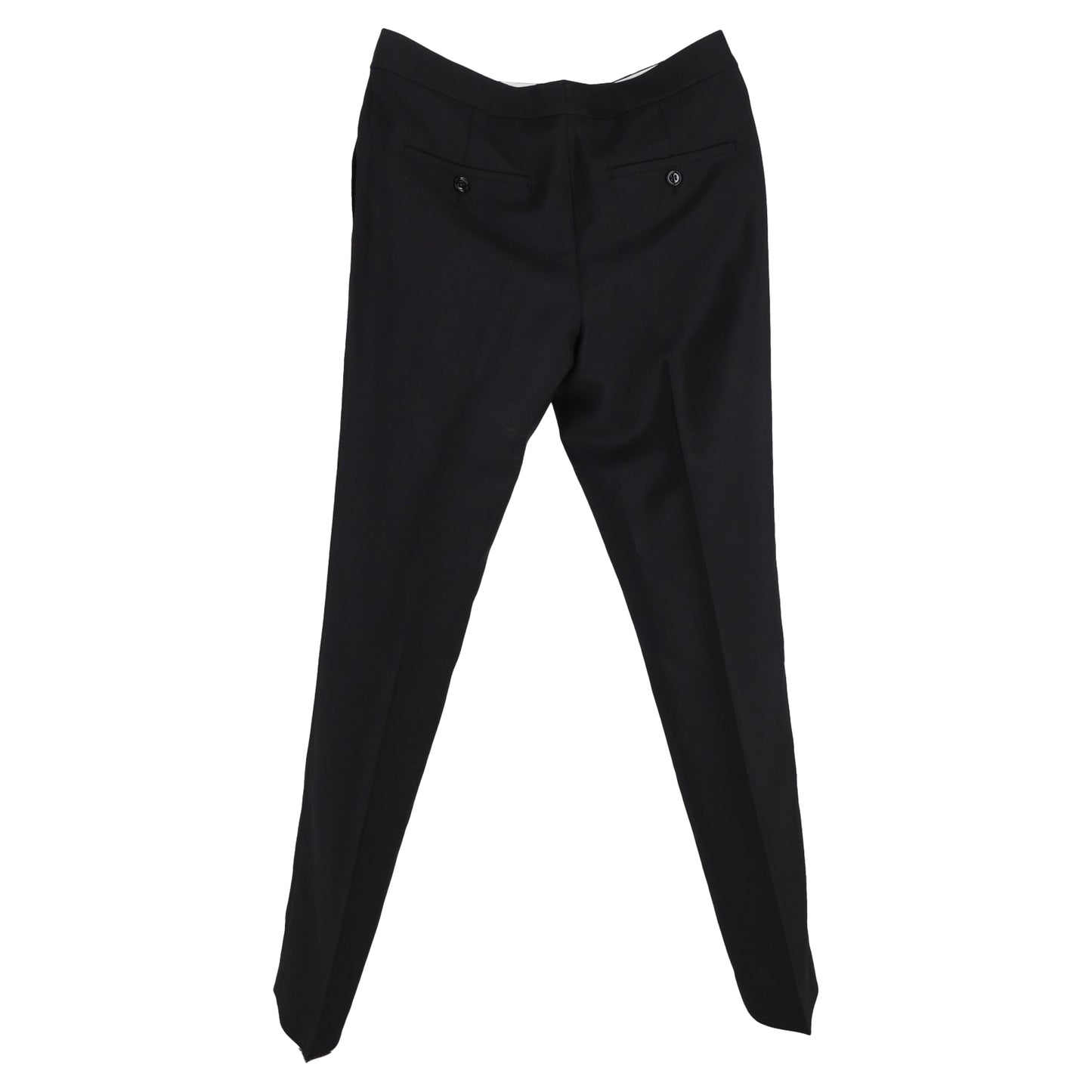 Burberry London Straight-Leg Tailored Trousers in Black Wool