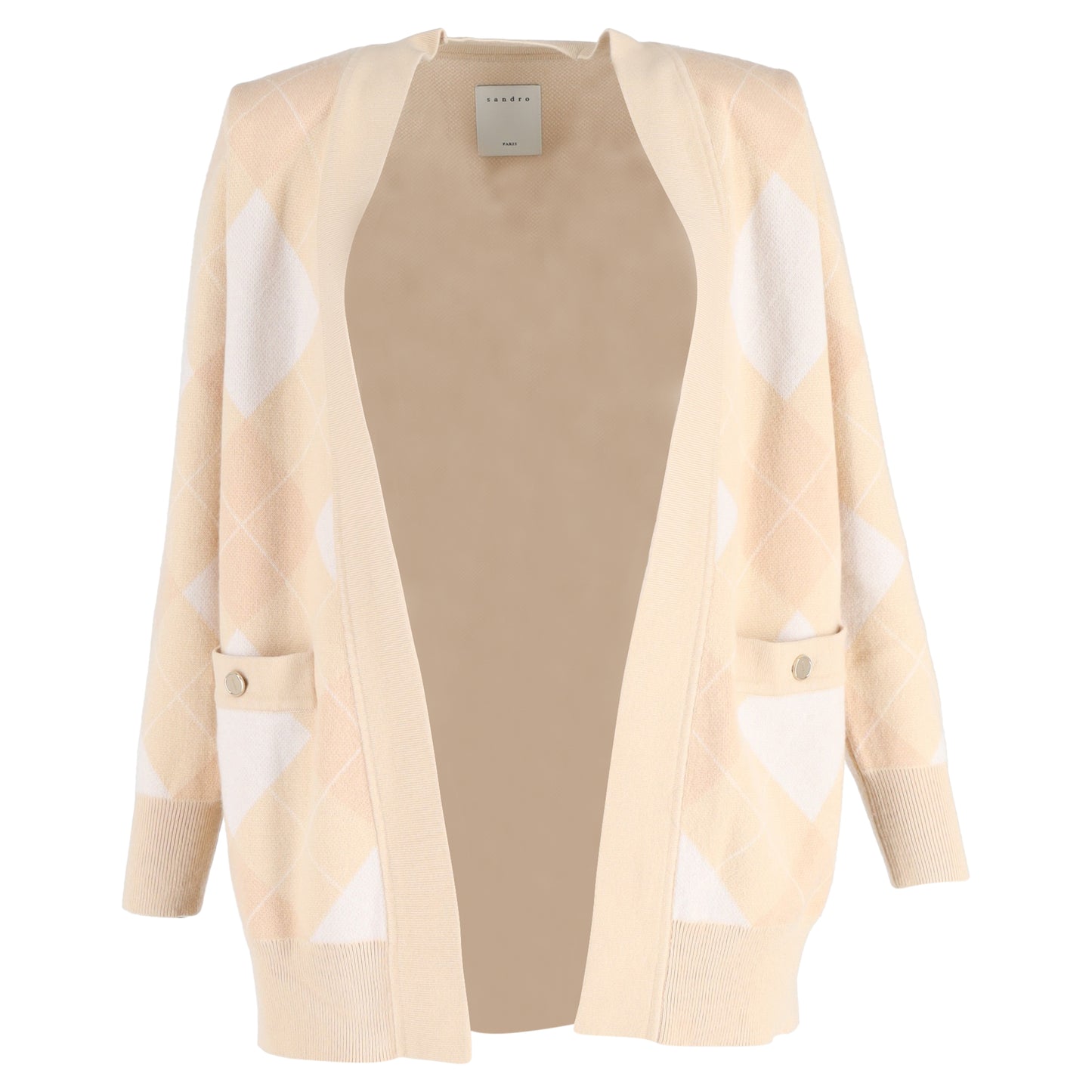 Sandro Paris Glenda Printed Open Cardigan