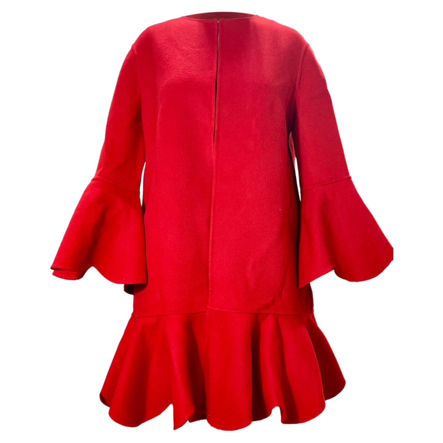 Valentino Garavani hem bell sleeve coat