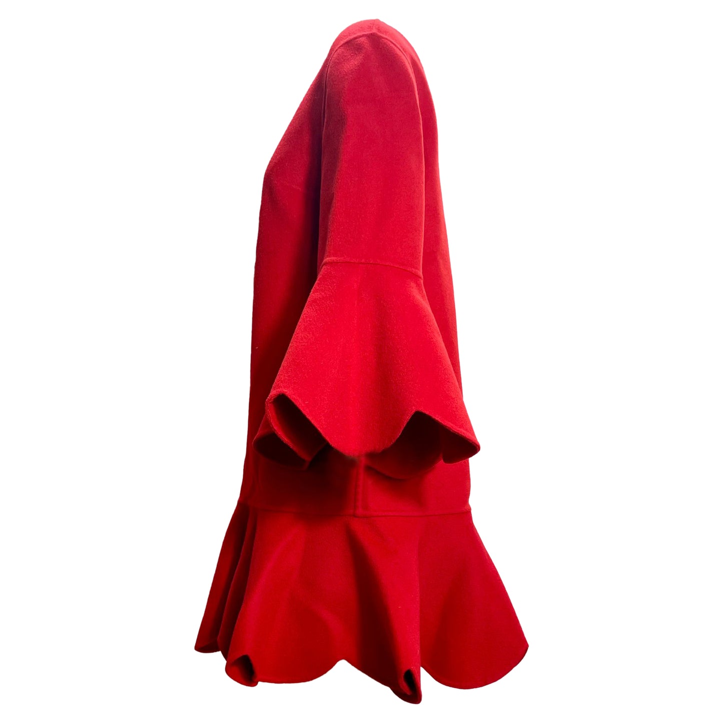 Valentino Garavani hem bell sleeve coat