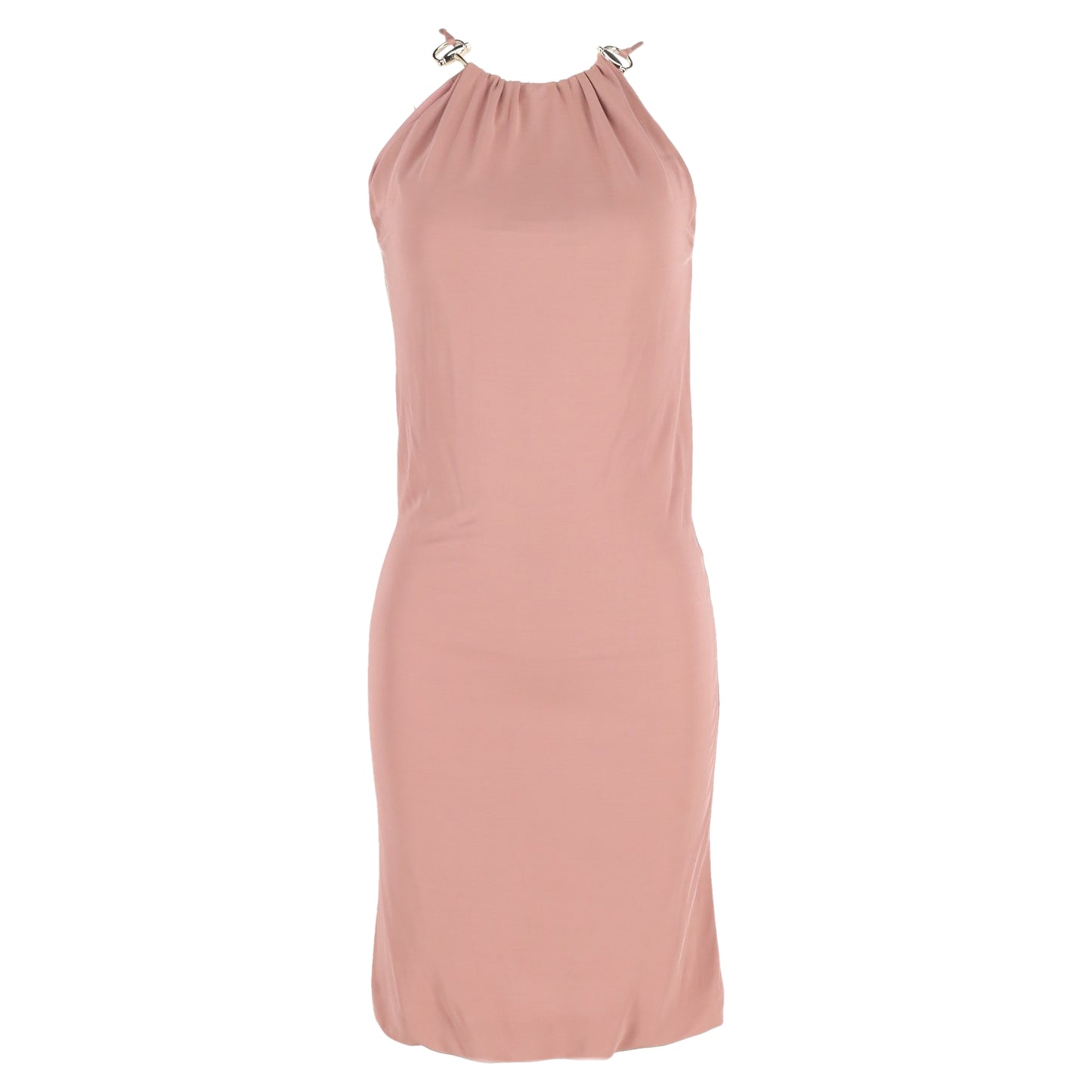 Gucci dress with gold buckles