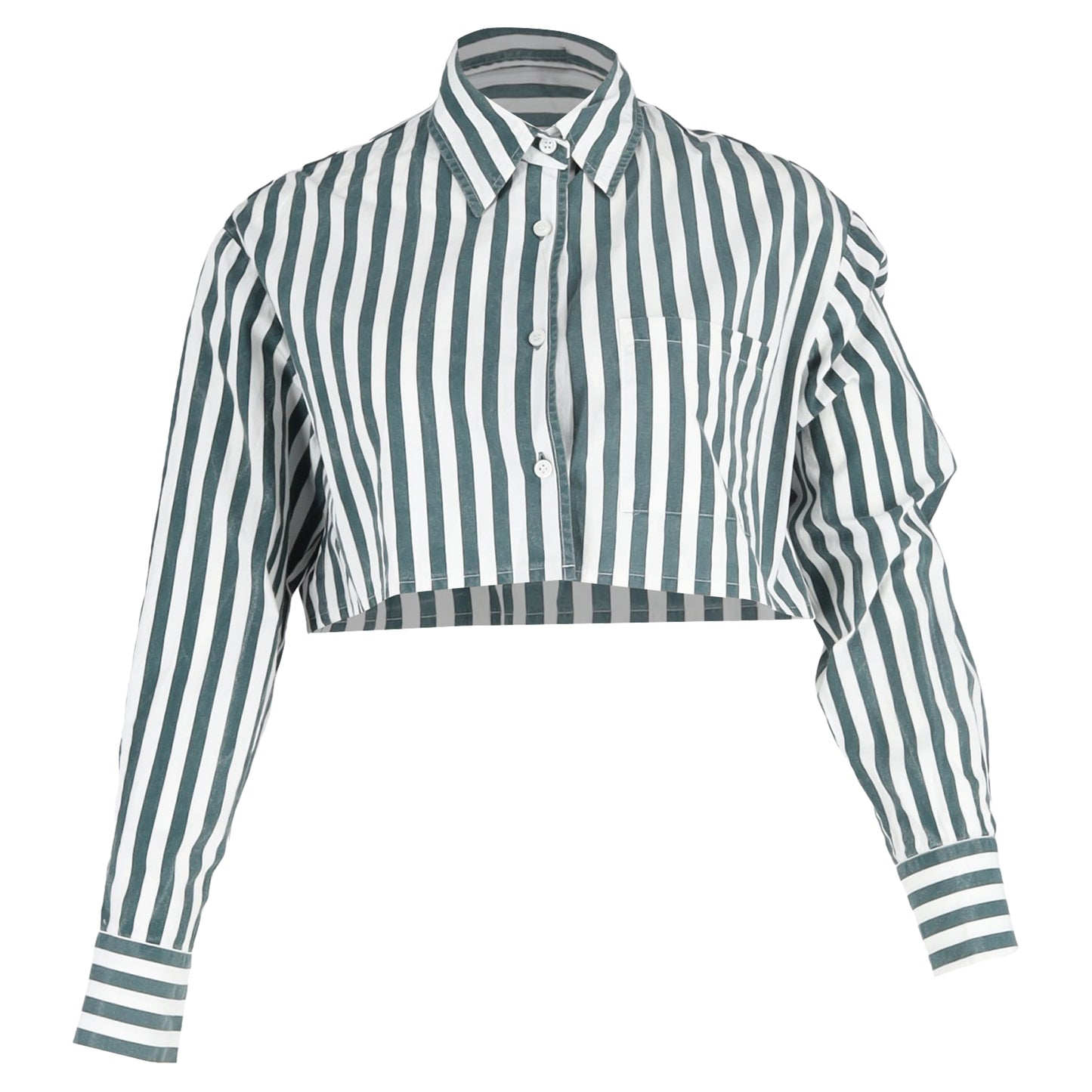 The Frankie Shop striped cropped shirt