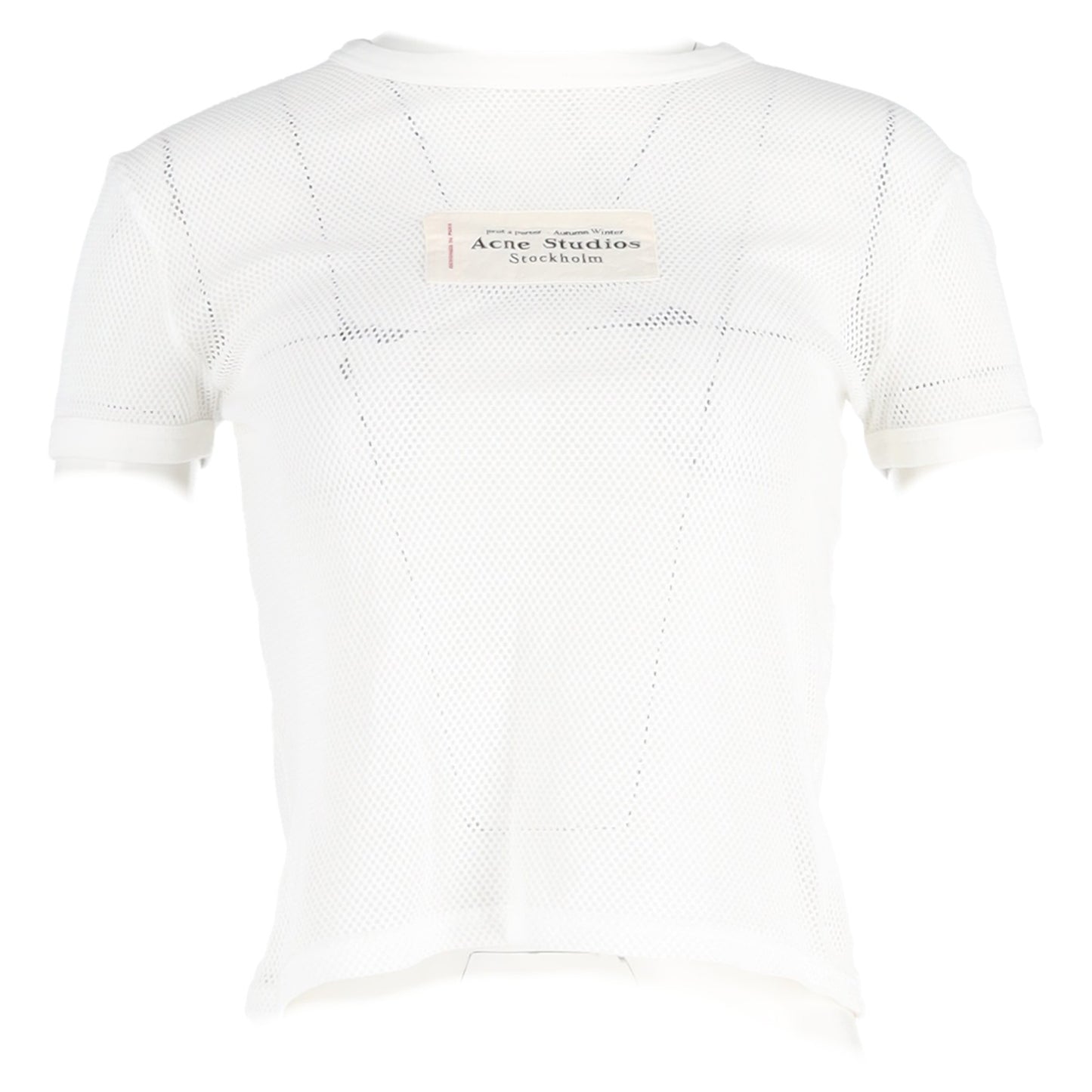 Acne Studios patch fishnet t-shirt