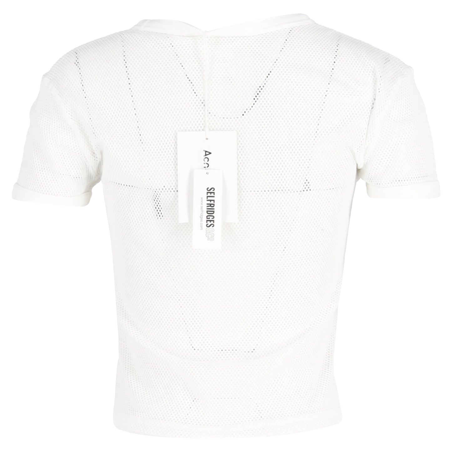 Acne Studios patch fishnet t-shirt