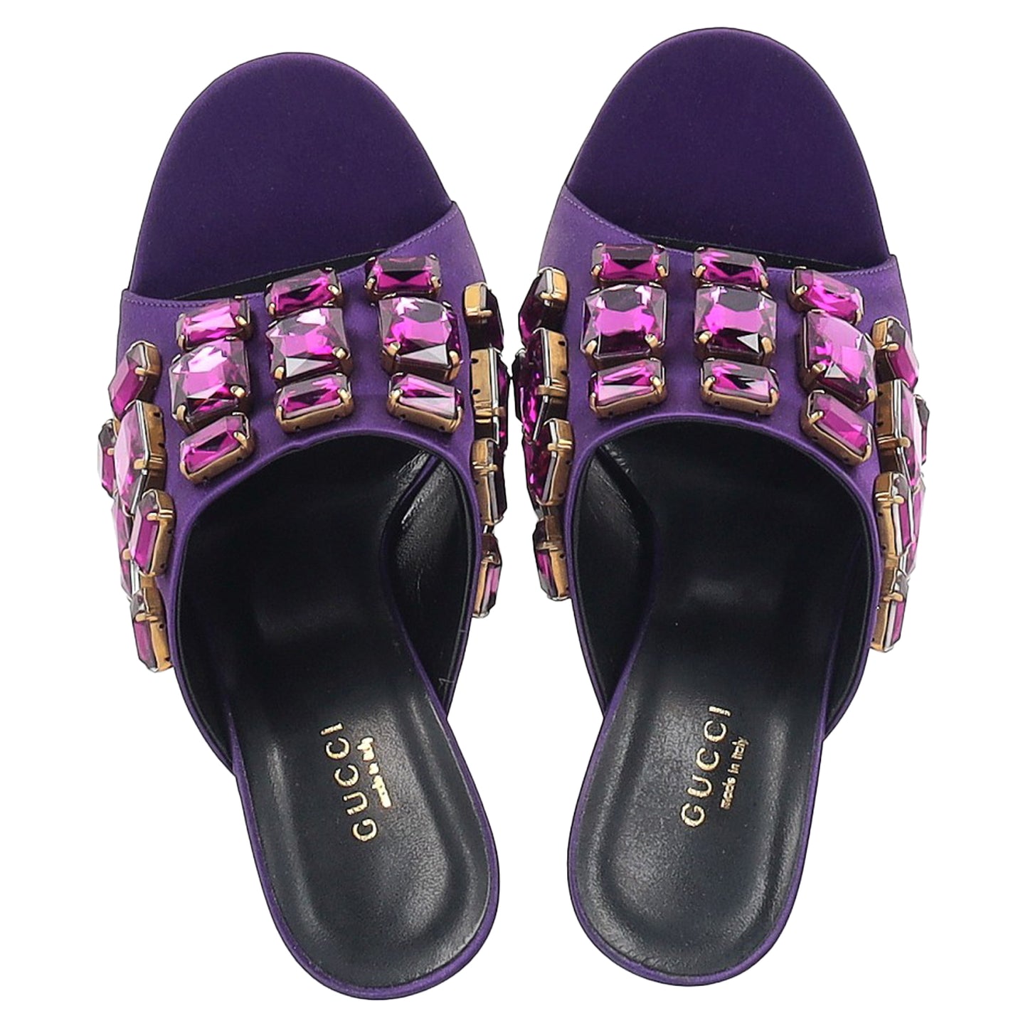Gucci embellished mules