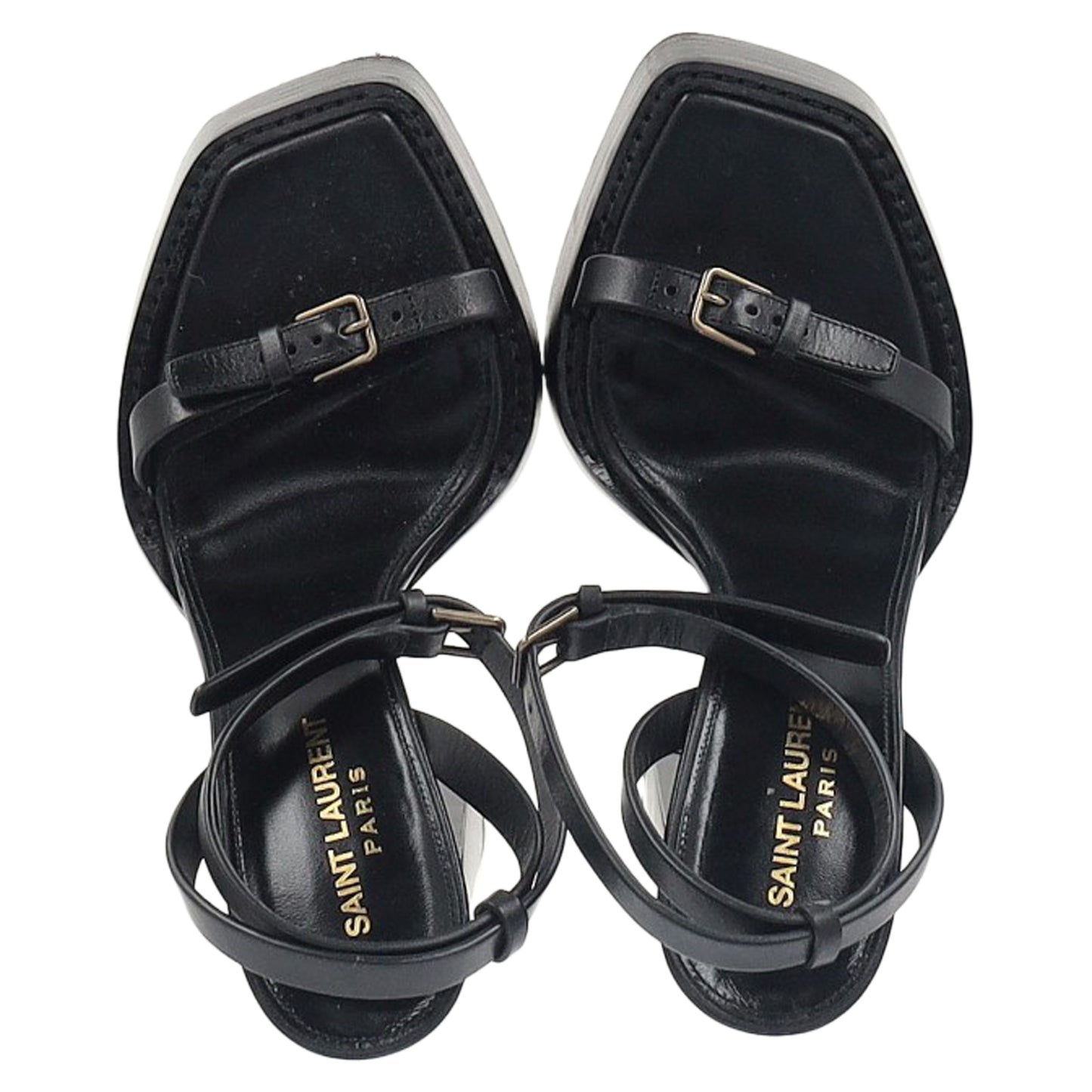 Saint Laurent strap platform sandals