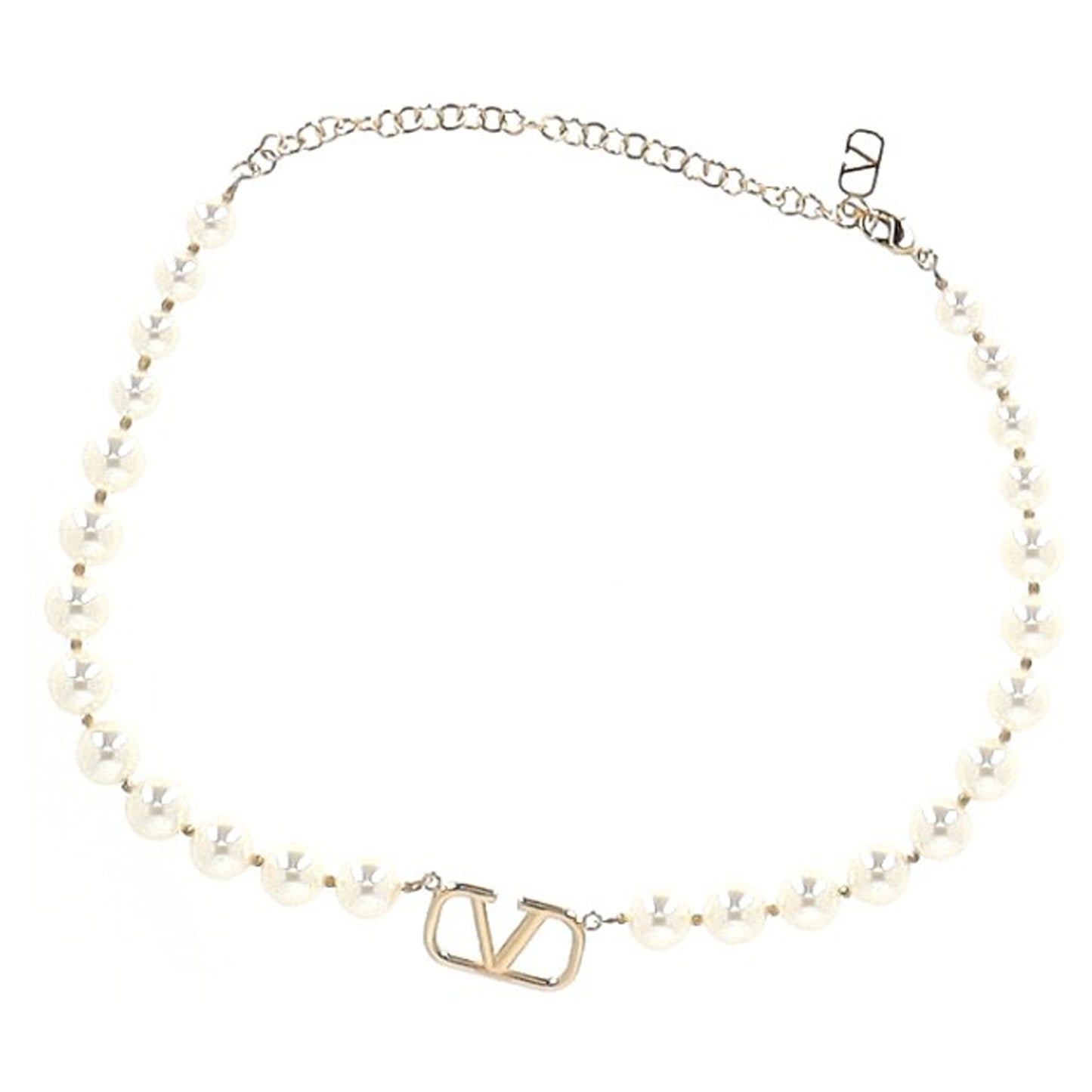 Valentino Garavani signature metal choker with swarovski crystal