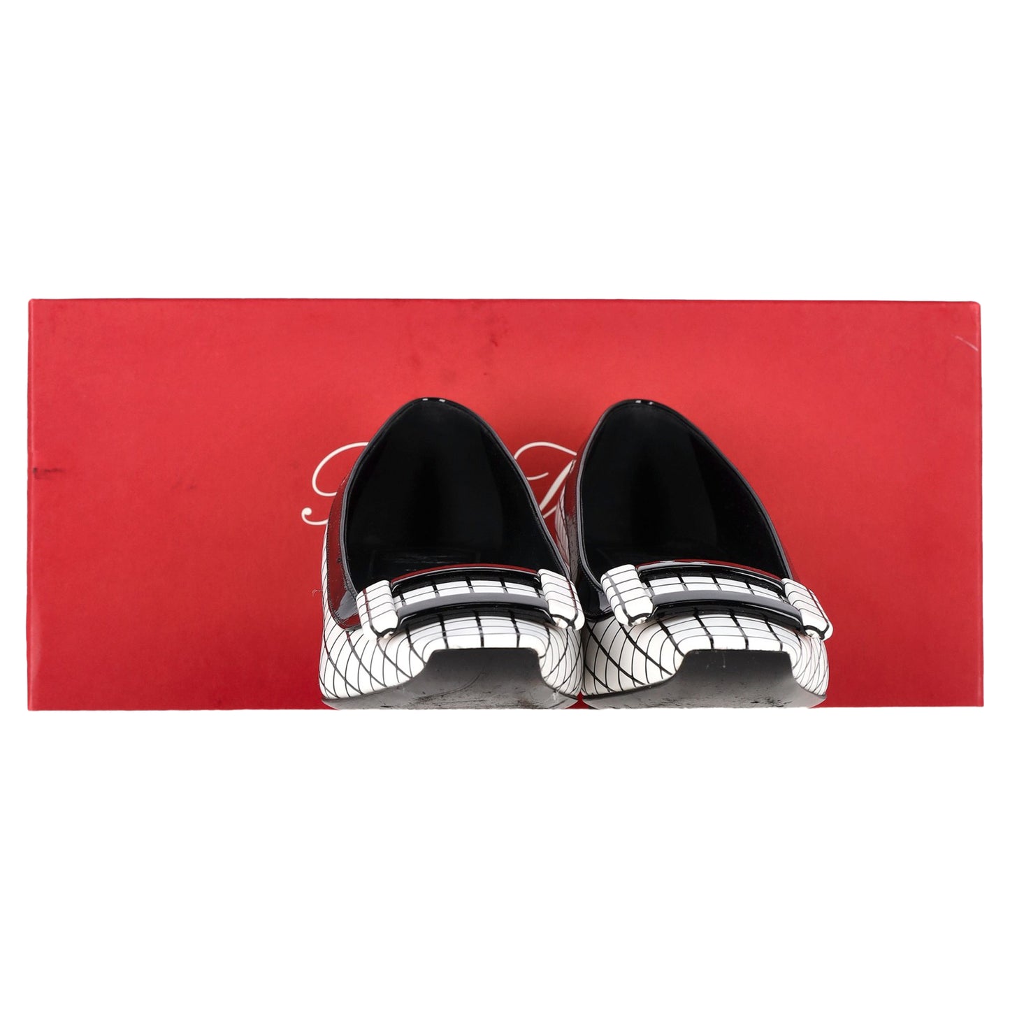 Roger Vivier vivier graphic grid pumps