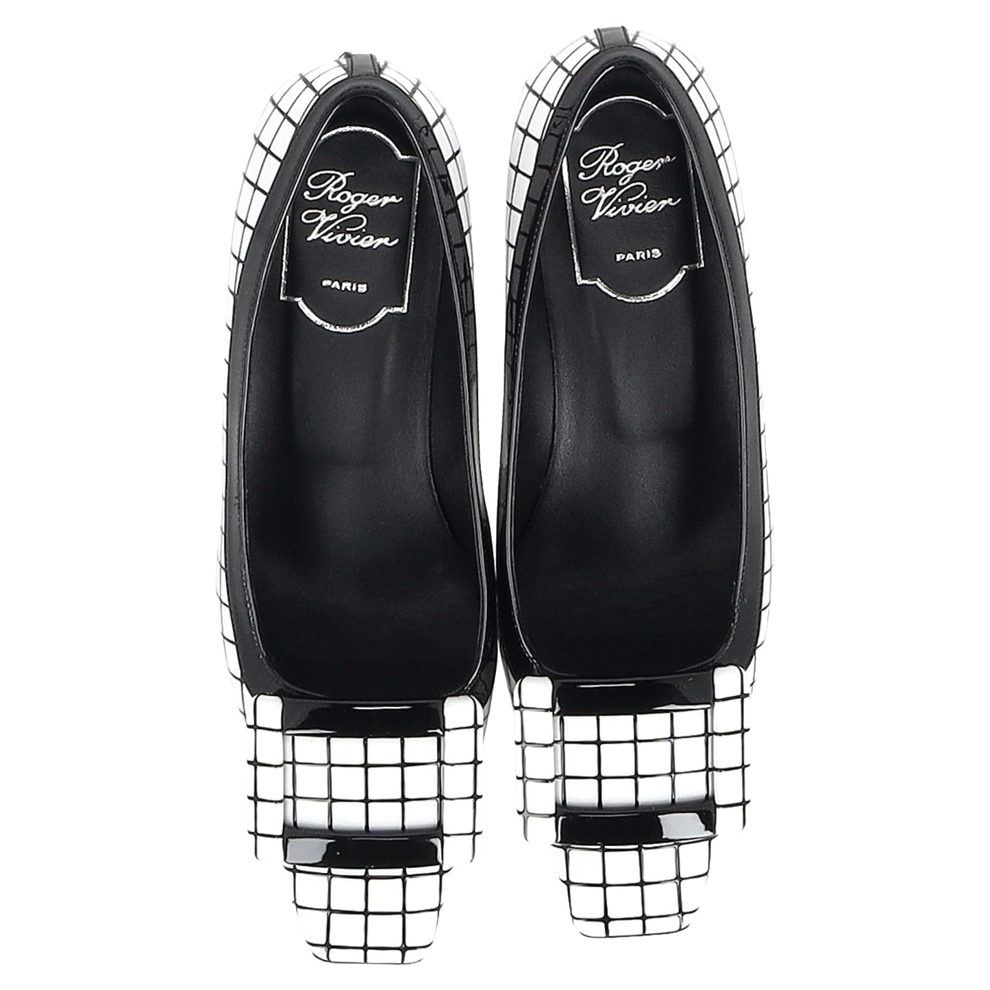 Roger Vivier vivier graphic grid pumps