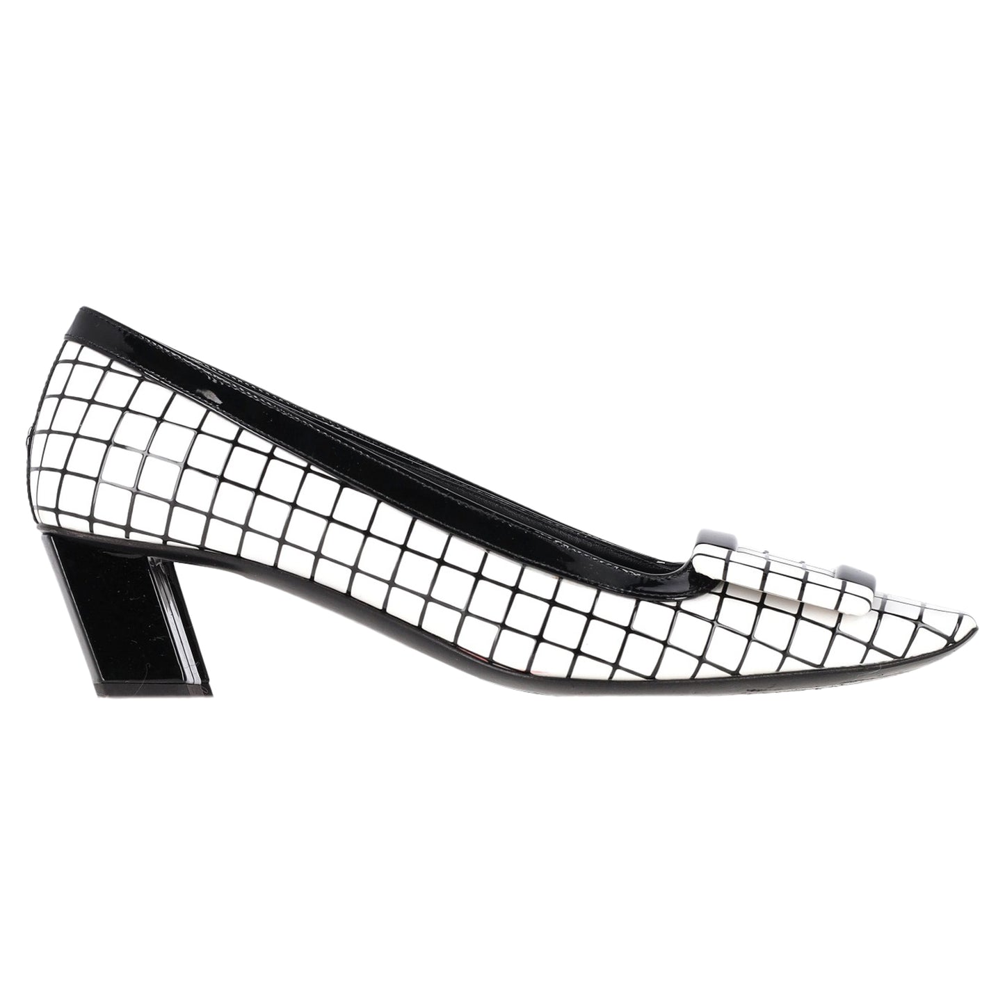 Roger Vivier vivier graphic grid pumps