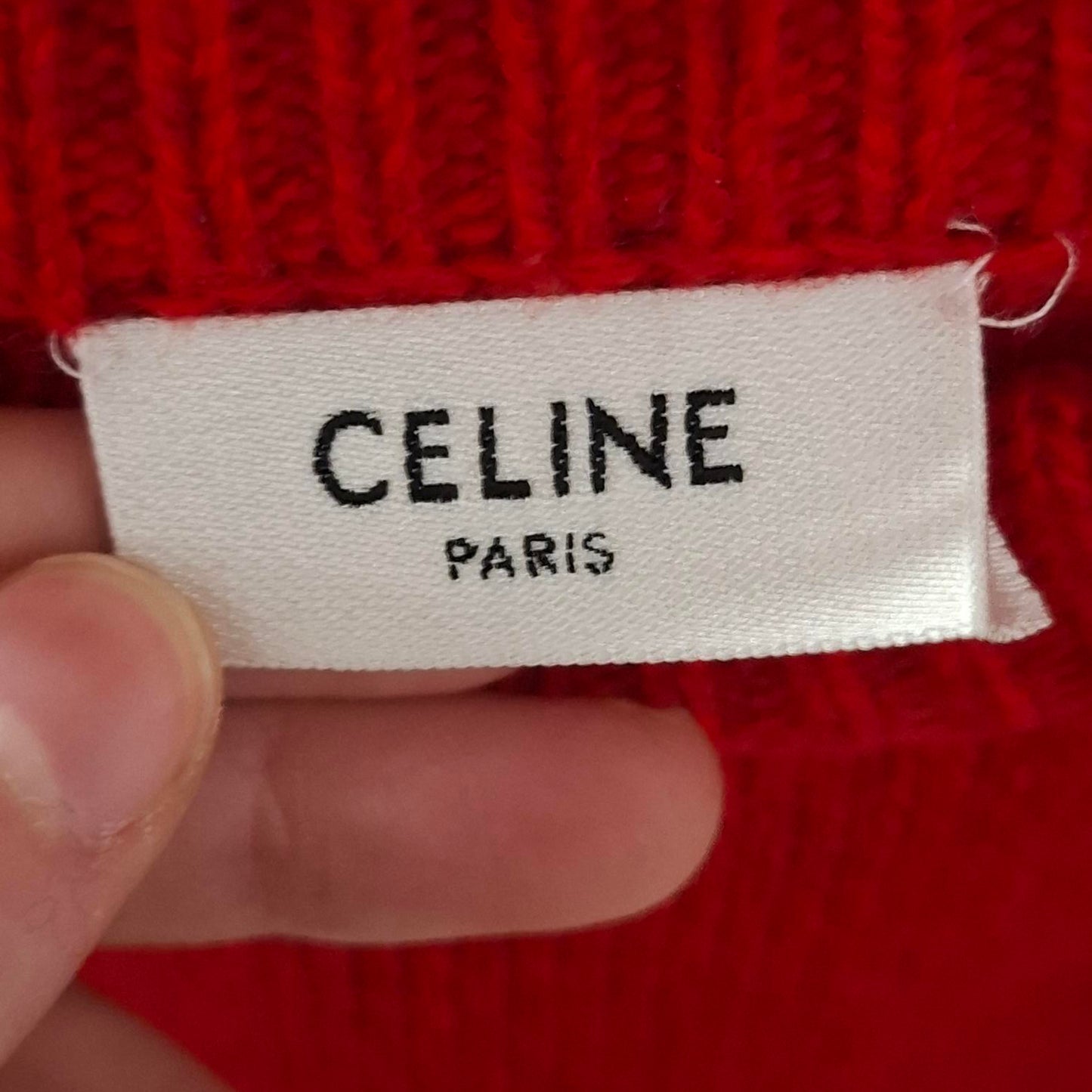 Celine logo knitted crewneck sweater