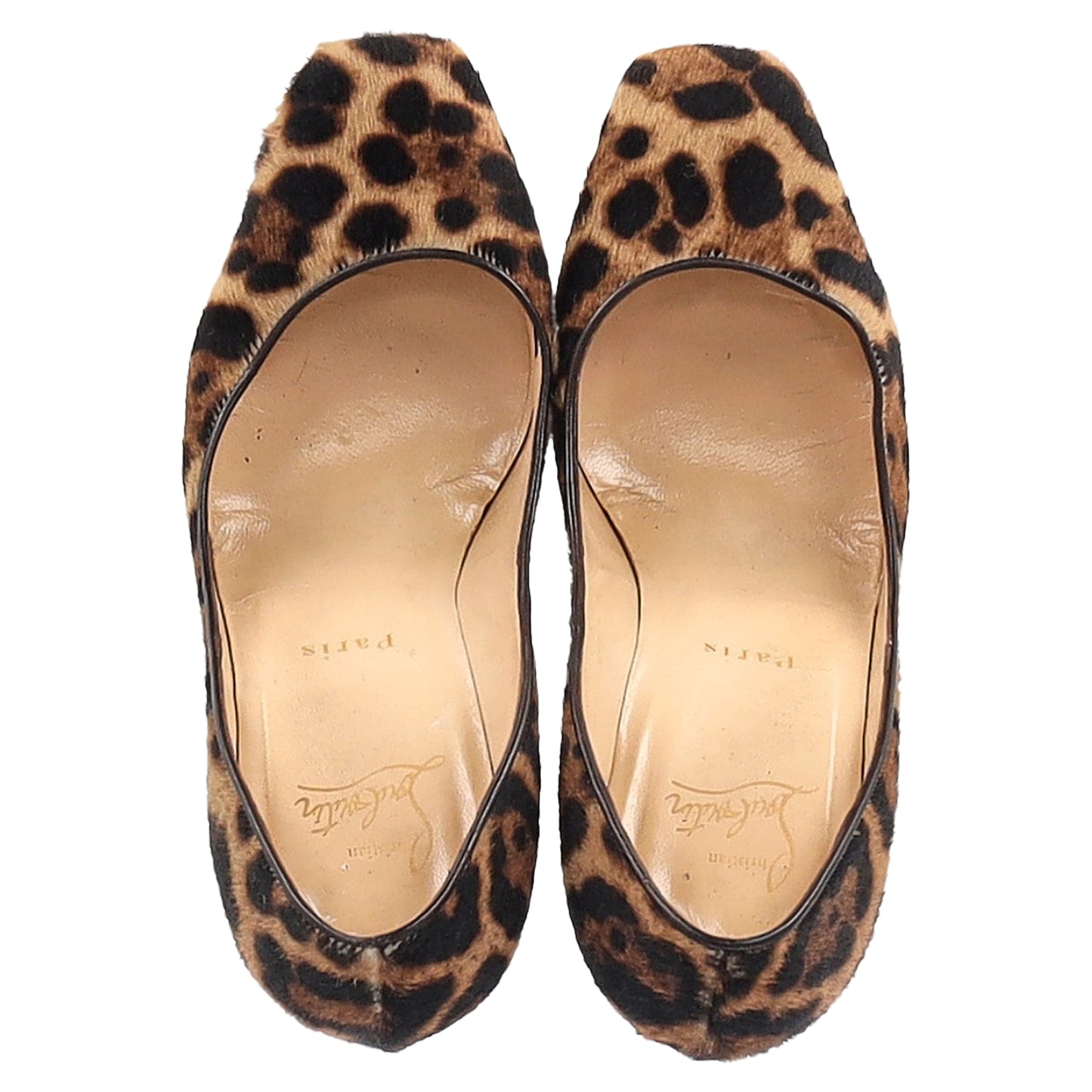 Christian Louboutin leopard print heel
