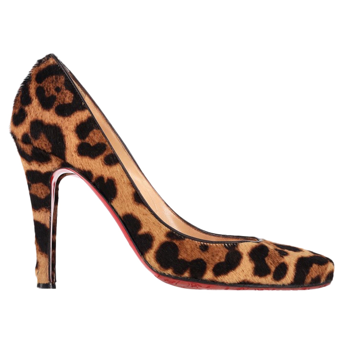 Christian Louboutin leopard print heel