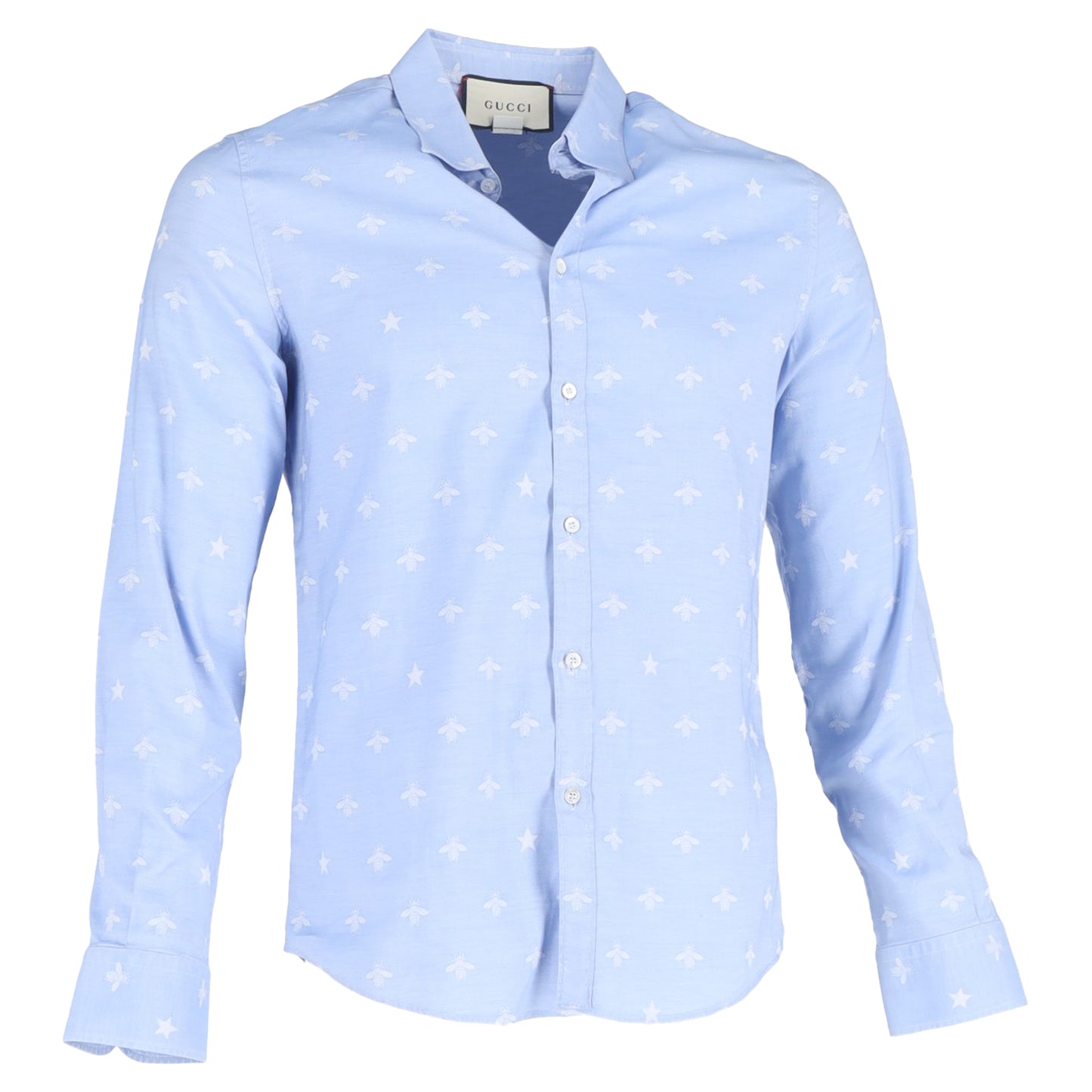Gucci bee print shirt
