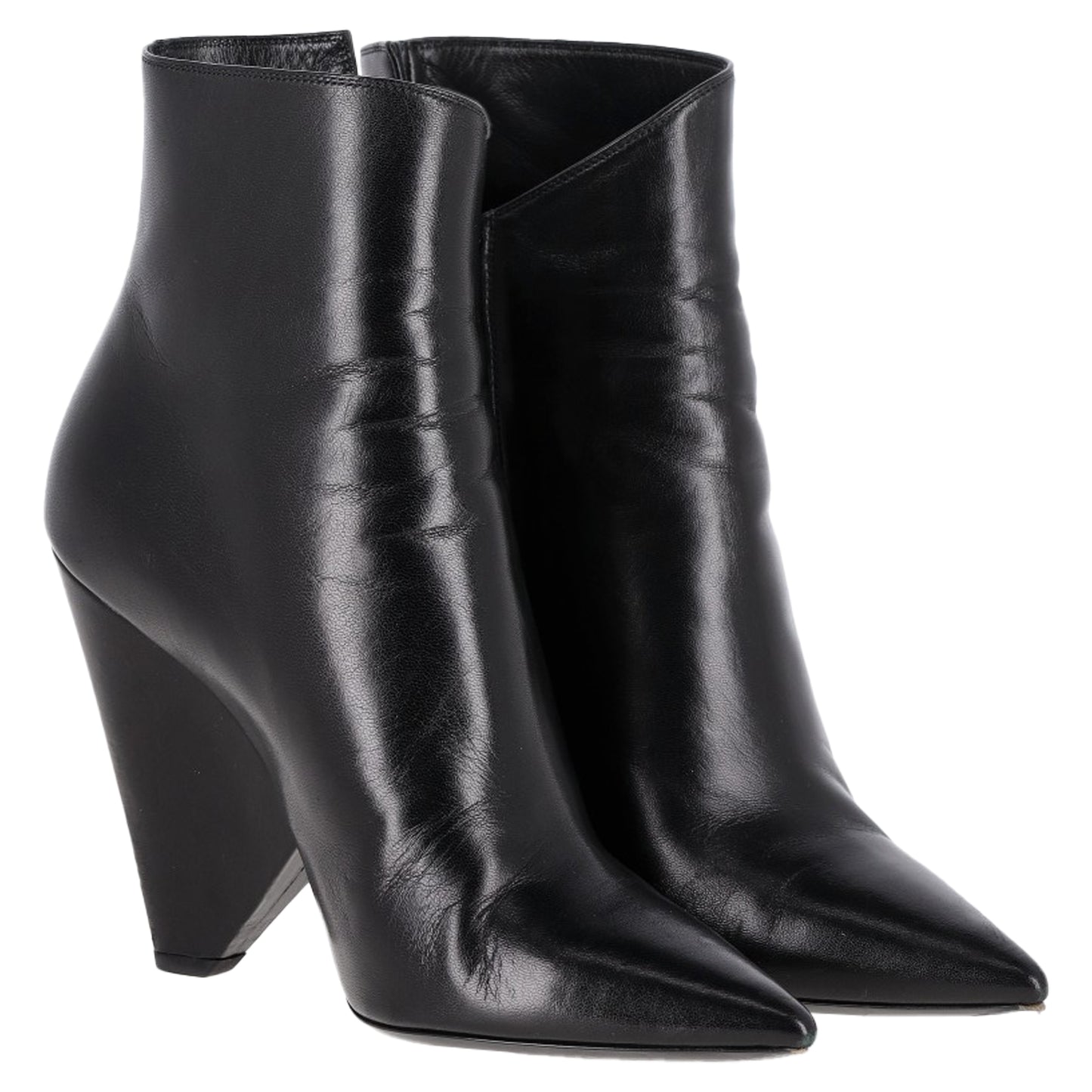 Saint Laurent Pyramid-heeled ankle boots