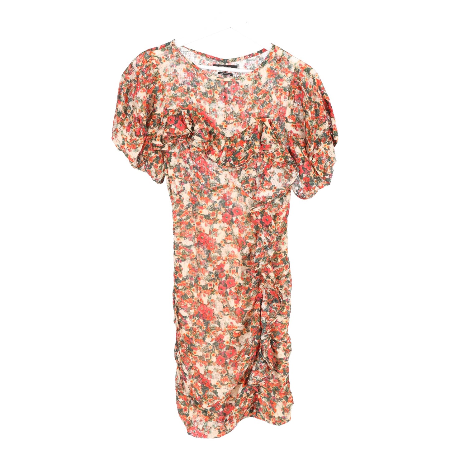 Isabel Marant robe face floral print mini dress