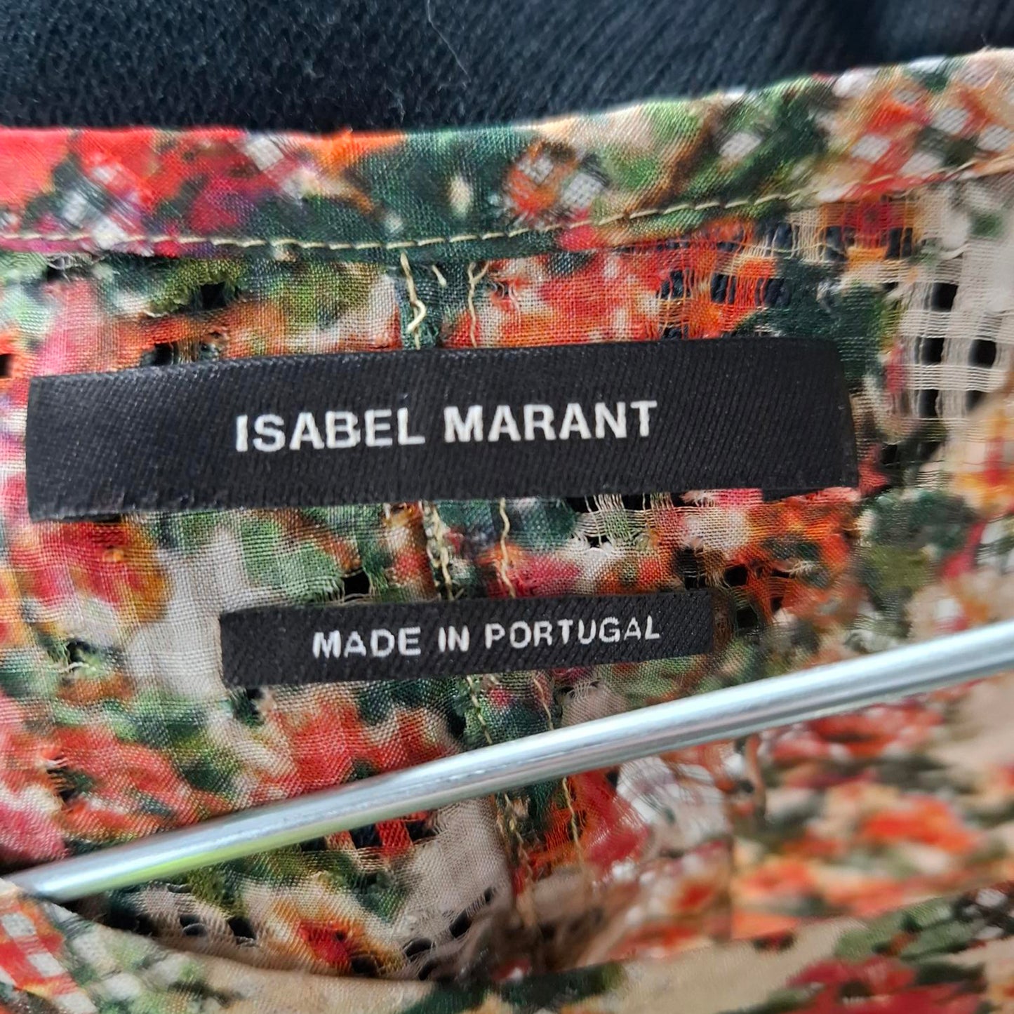 Isabel Marant robe face floral print mini dress