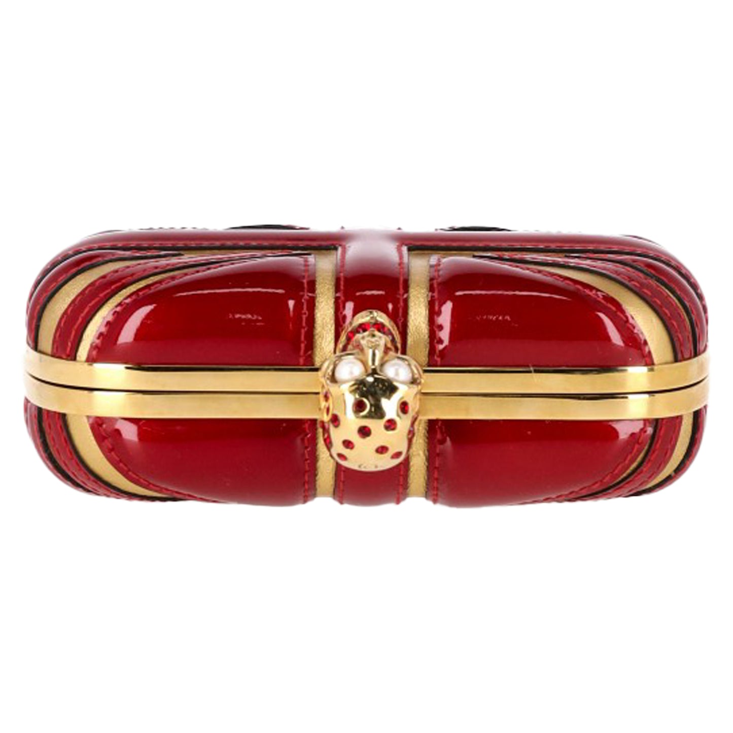 Alexander McQueen skull box clutch bag