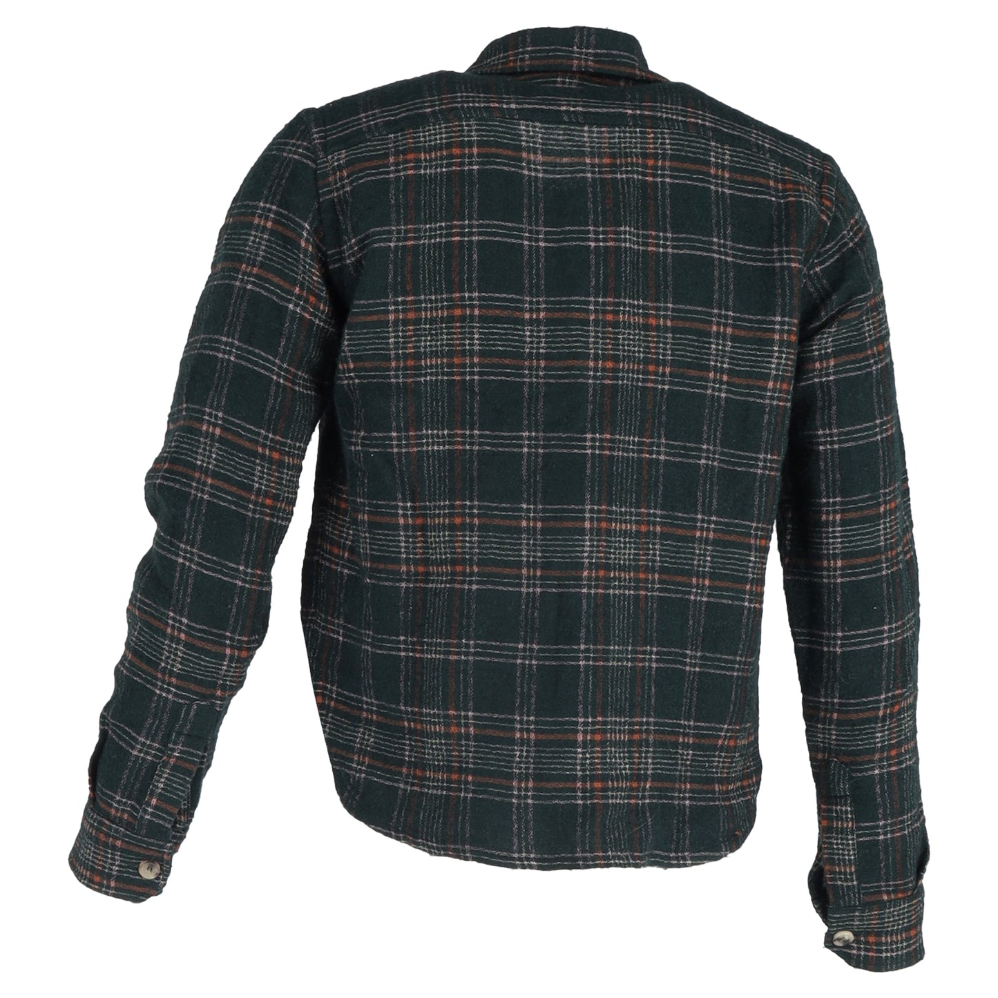 Isabel Marant Plaid Buttoned Long Sleeve Shirt in Olive Cotton