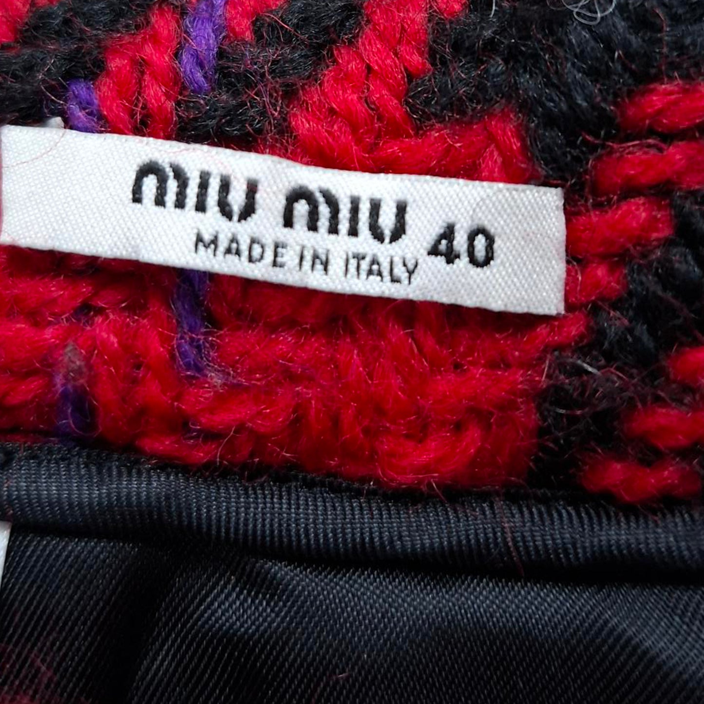 Miu Miu checkered pencil skirt