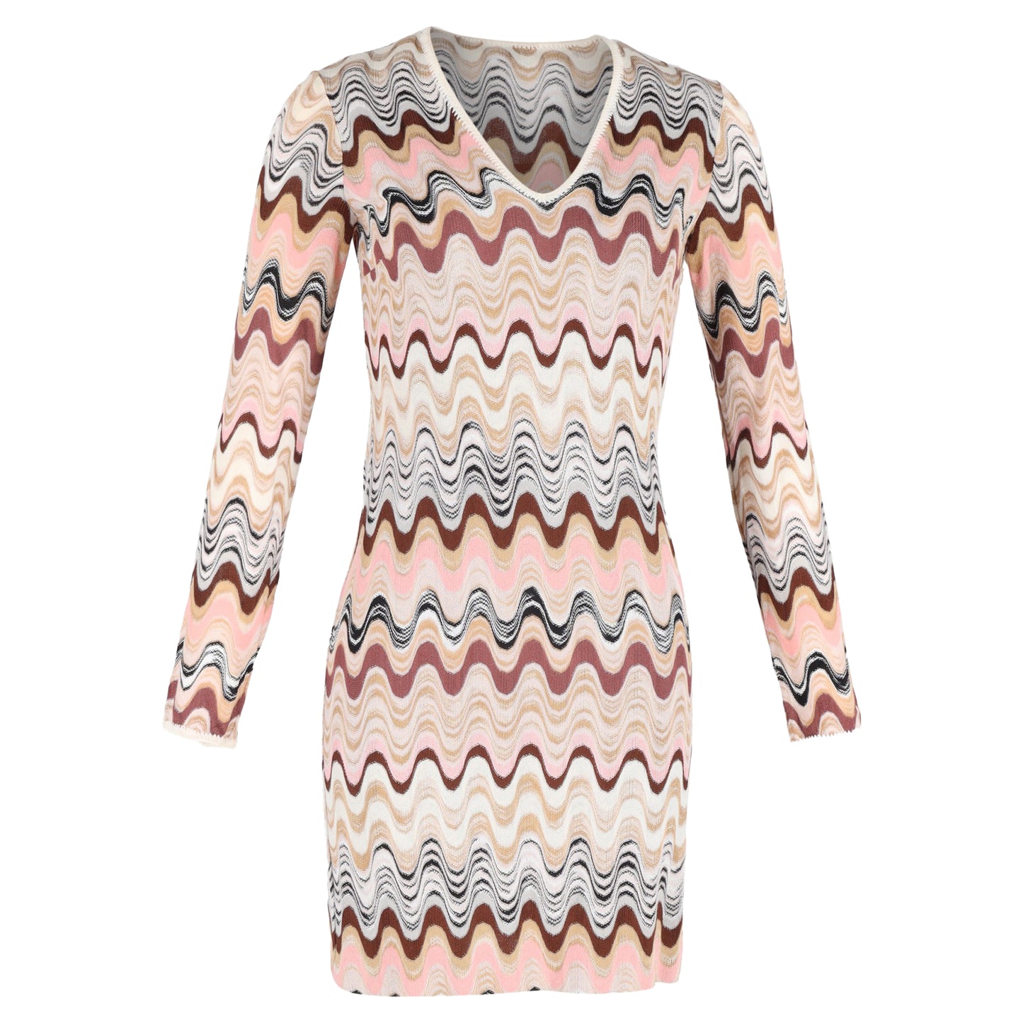 Missoni zig zag v neck mini dress