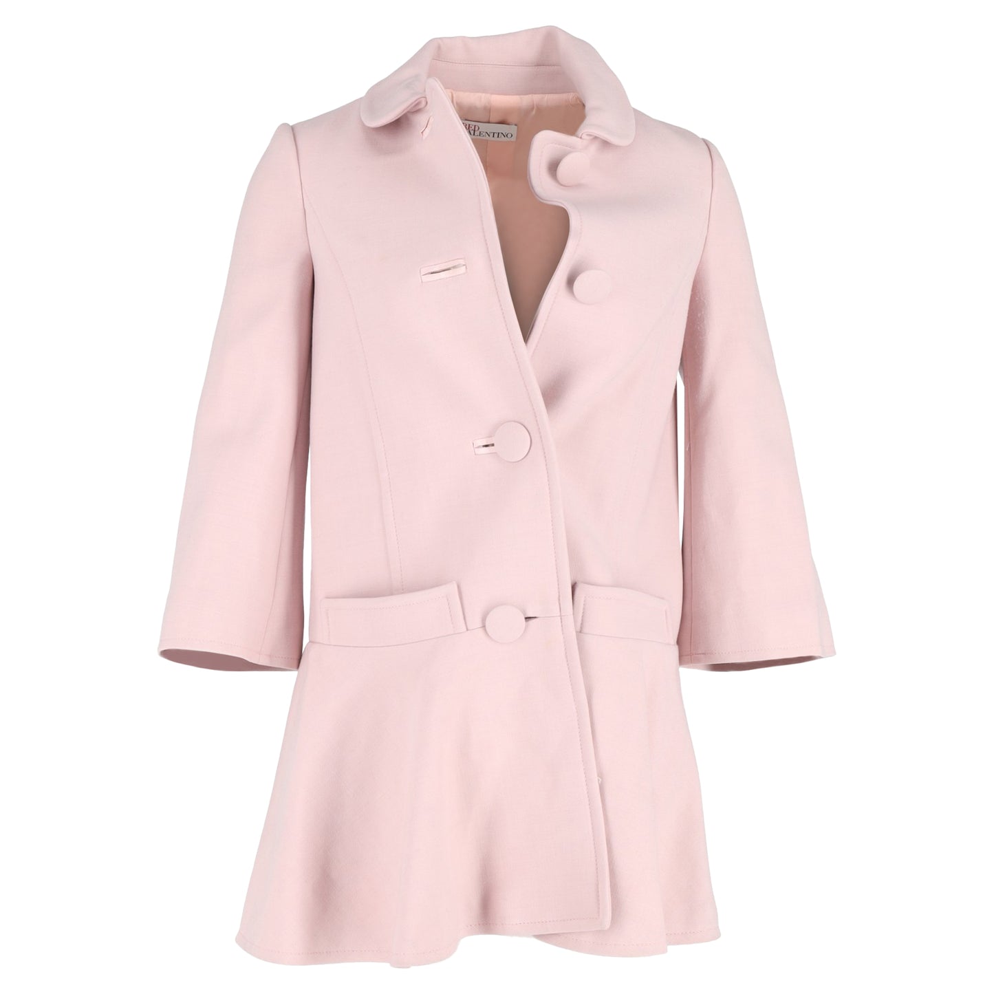 Red Valentino flared hem coat