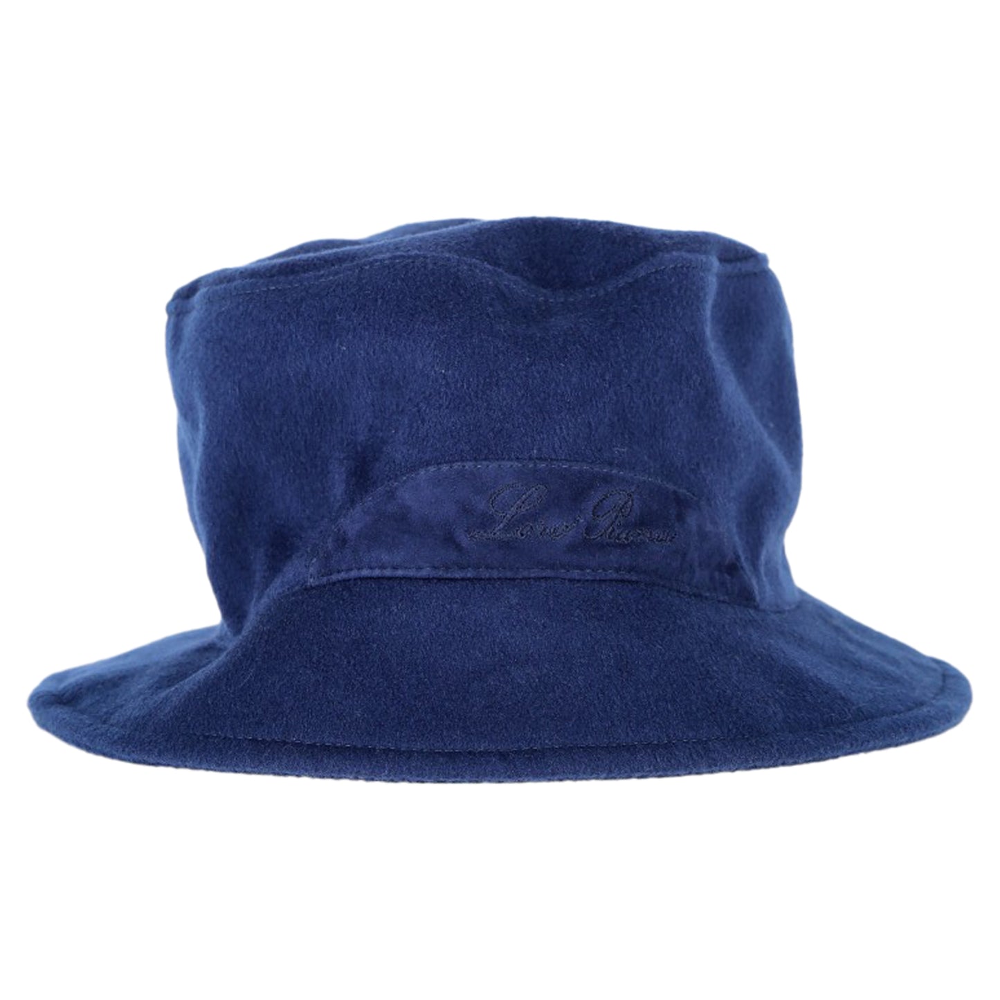 Loro Piana suede-trimmed cashmere bucket hat