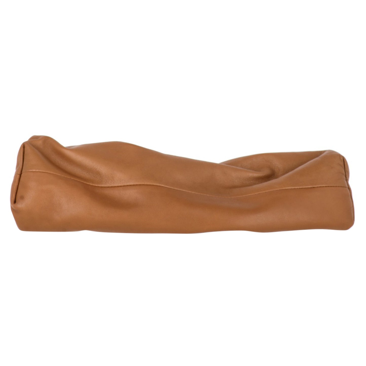 Bottega Veneta brown calfskin leather pouch