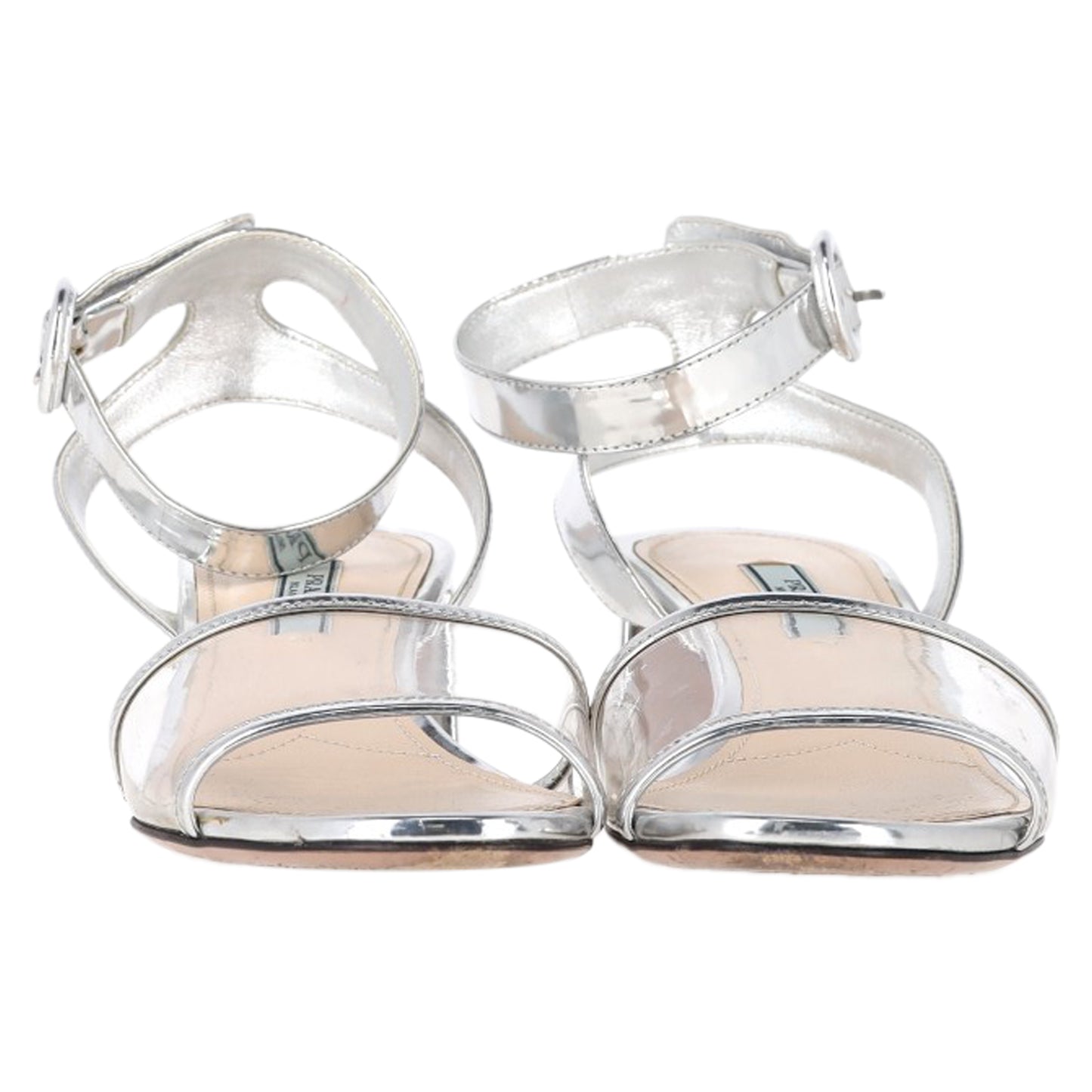 Prada block heel sandals