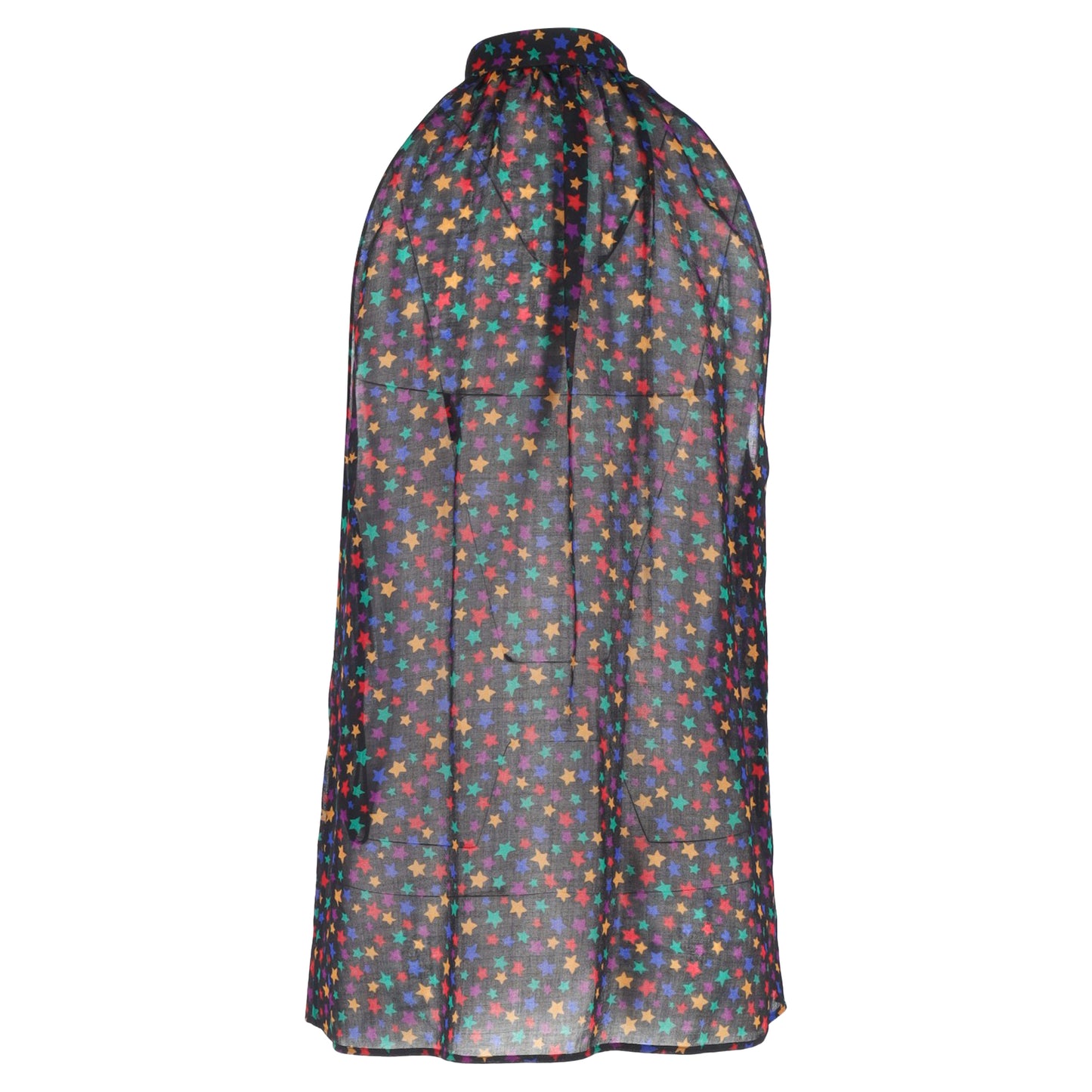Saint Laurent print bow detail blouse