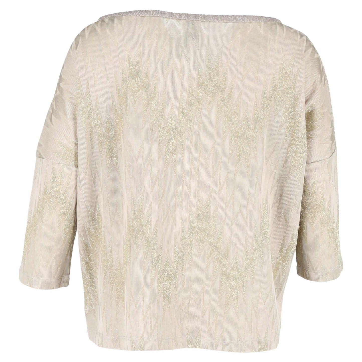 Missoni neckline quarter sleeve top