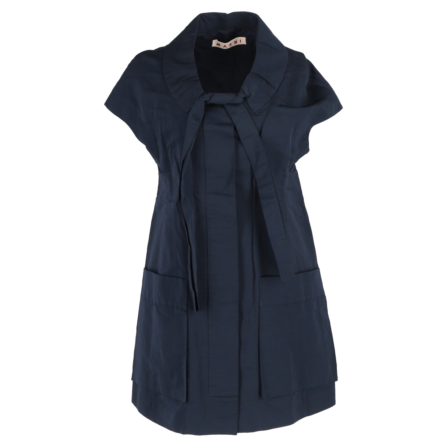Marni bow detail mini dress